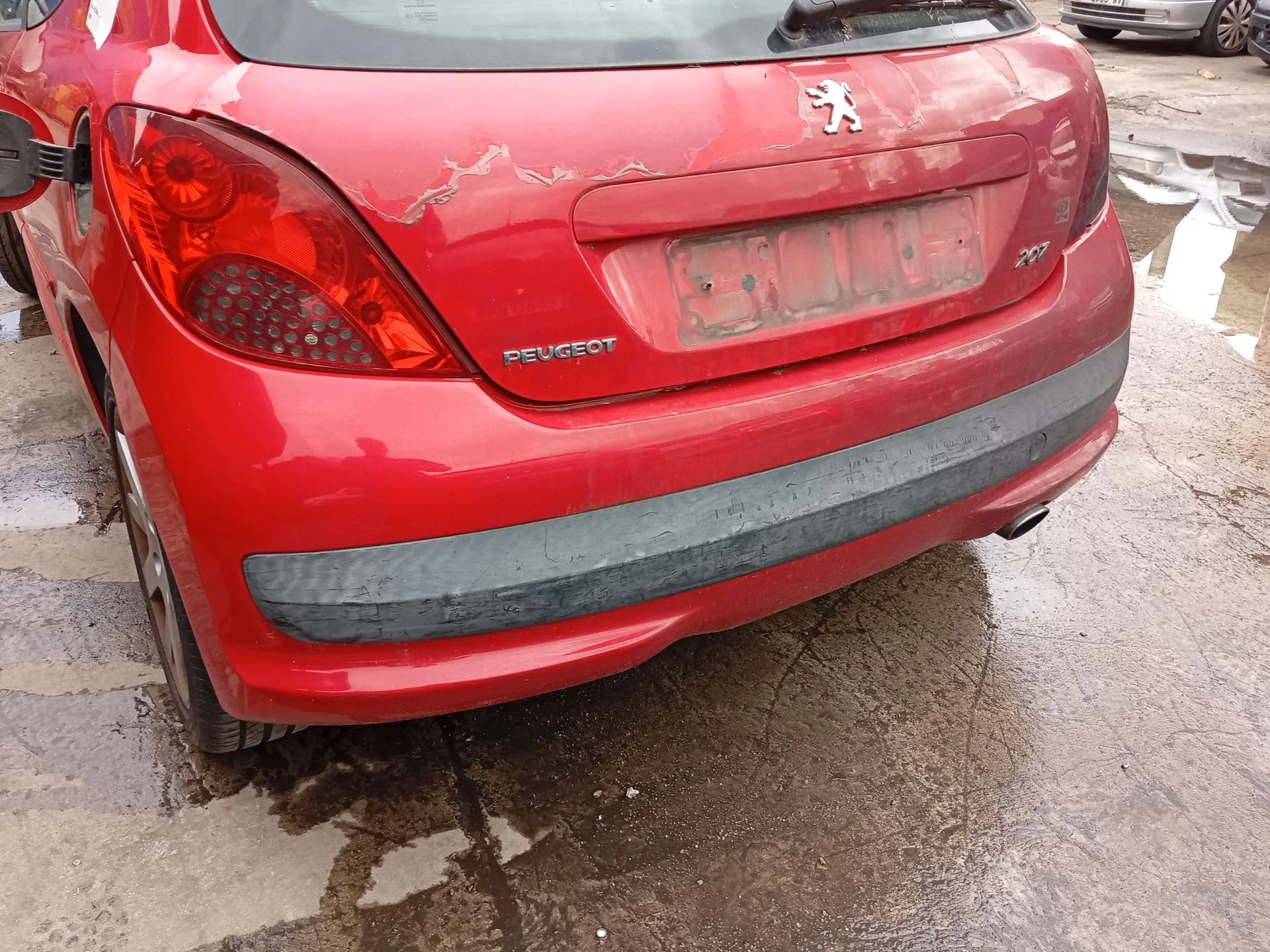 Paragolpes Trasero para Peugeot 207/207+ (Wa_, Wc_)