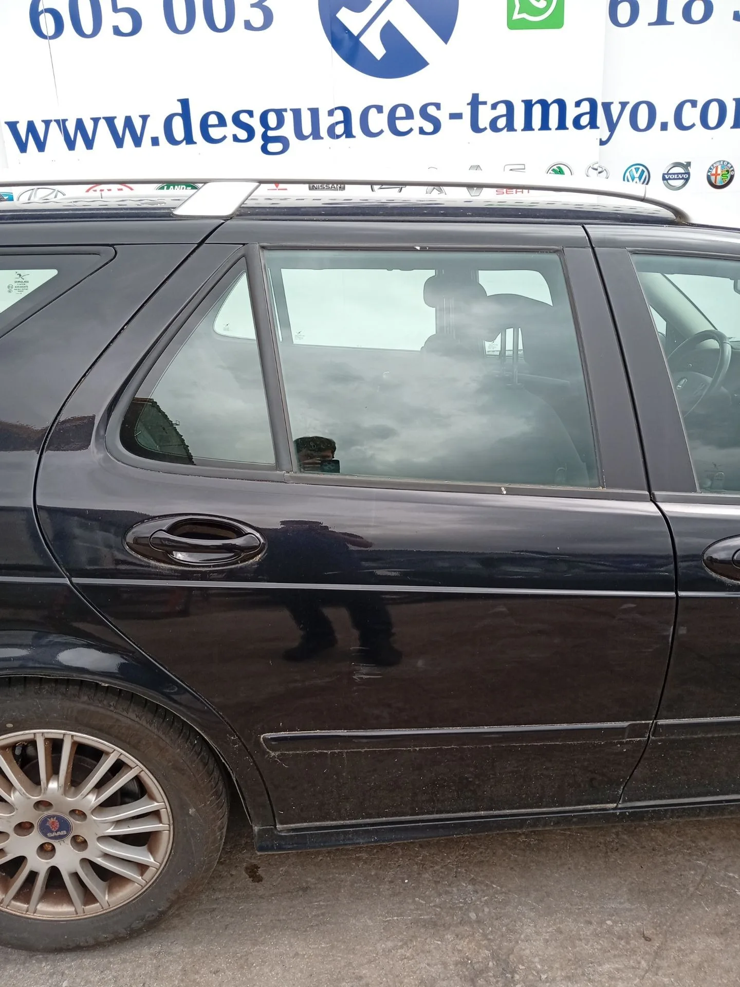 Puerta Trasera Derecha para Saab 9-5 Station Wagon (Ys3E)