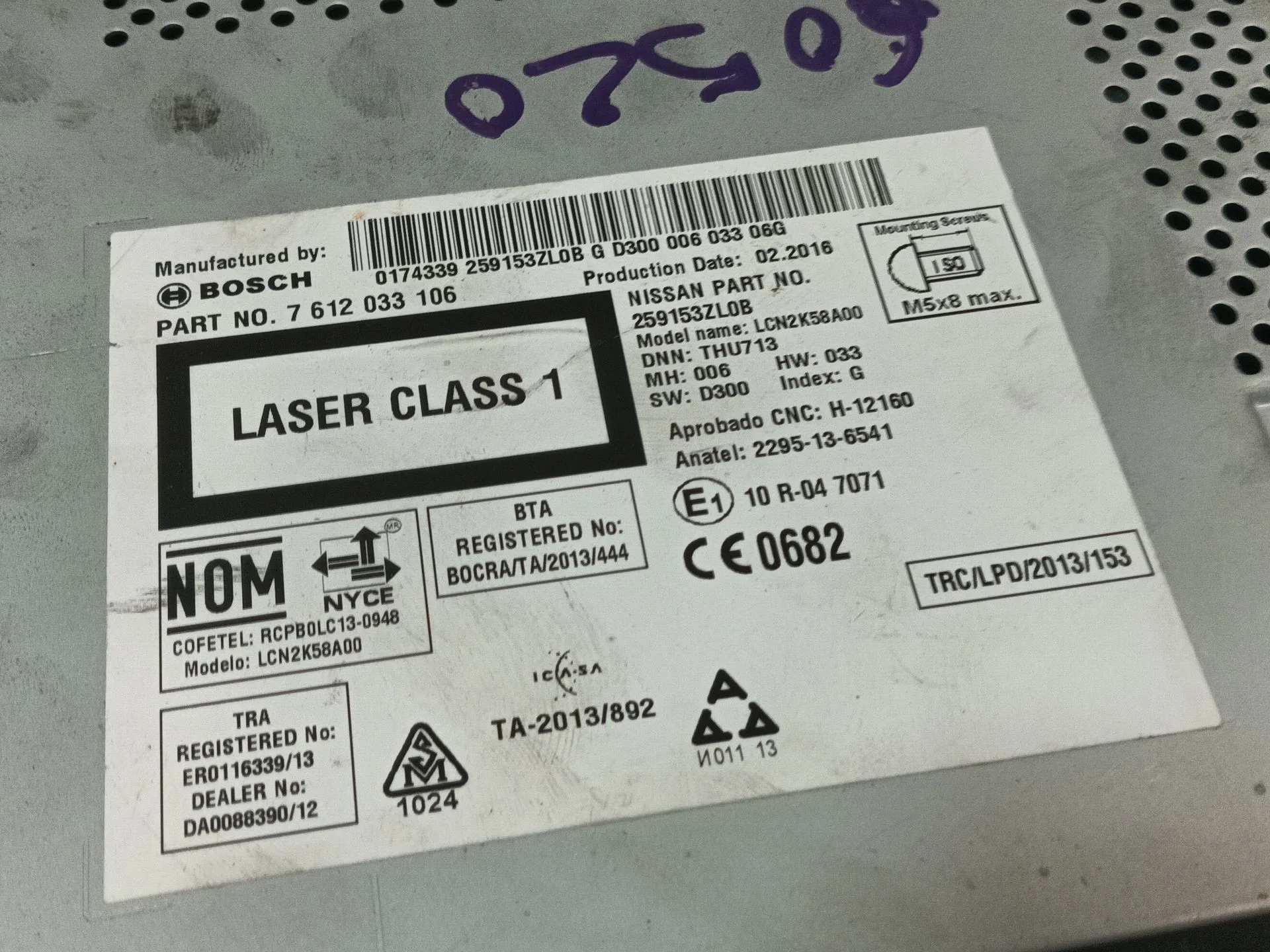Sistema Audio / Radio Cd para Nissan Pulsar Hatchback (C13)