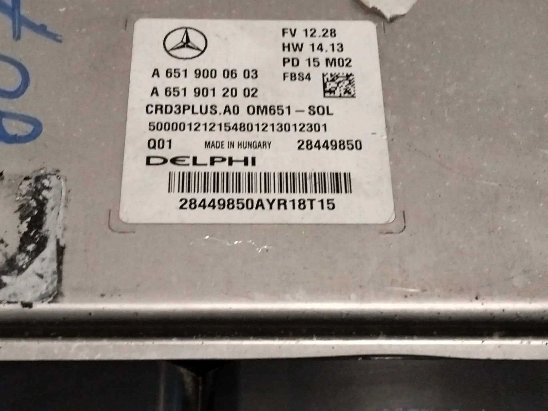 Centralita Motor Uce para Mercedes-Benz Clase C T-Model (S205)