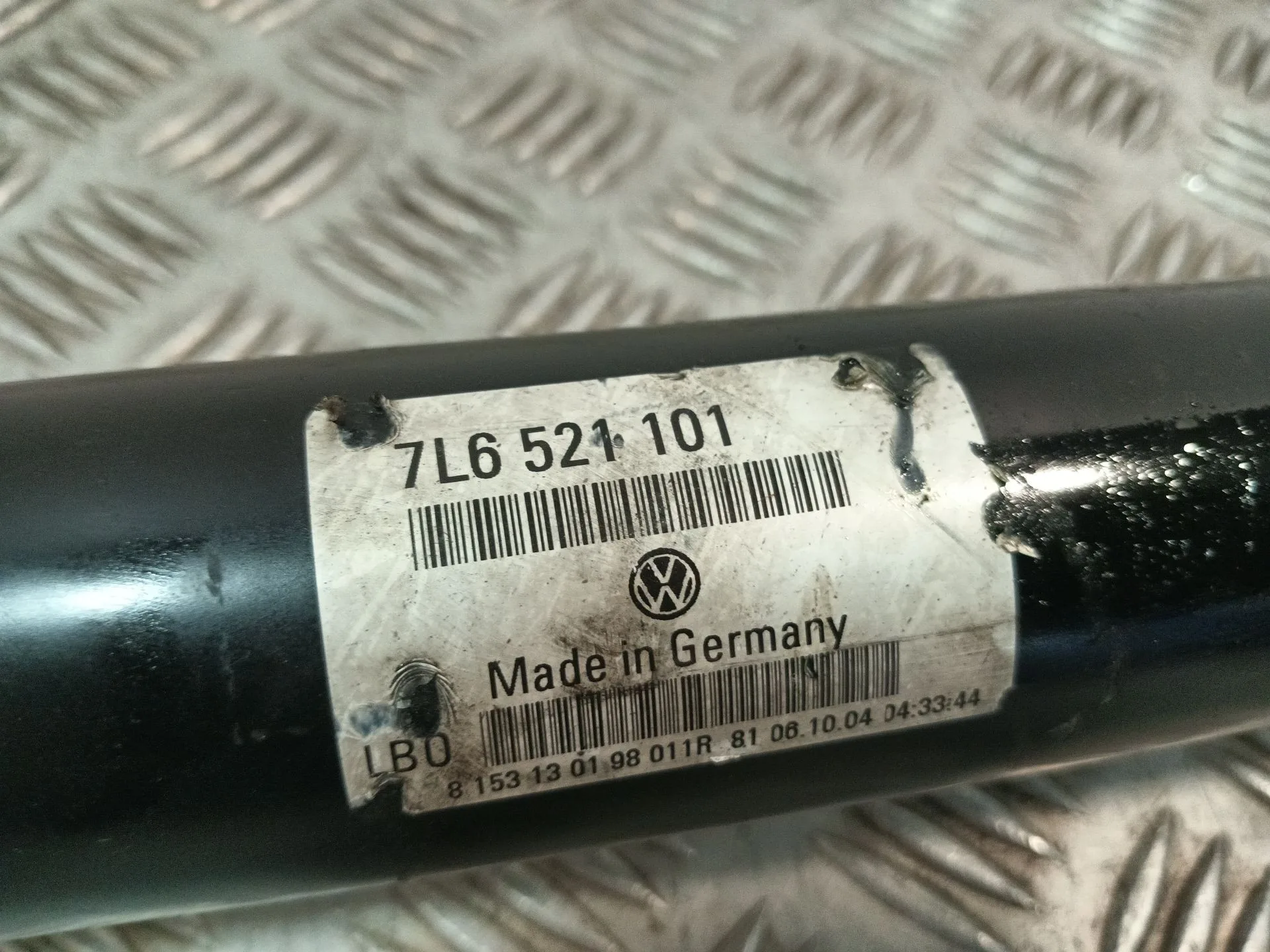 Transmision Central Delantera para Volkswagen Touareg (7La)