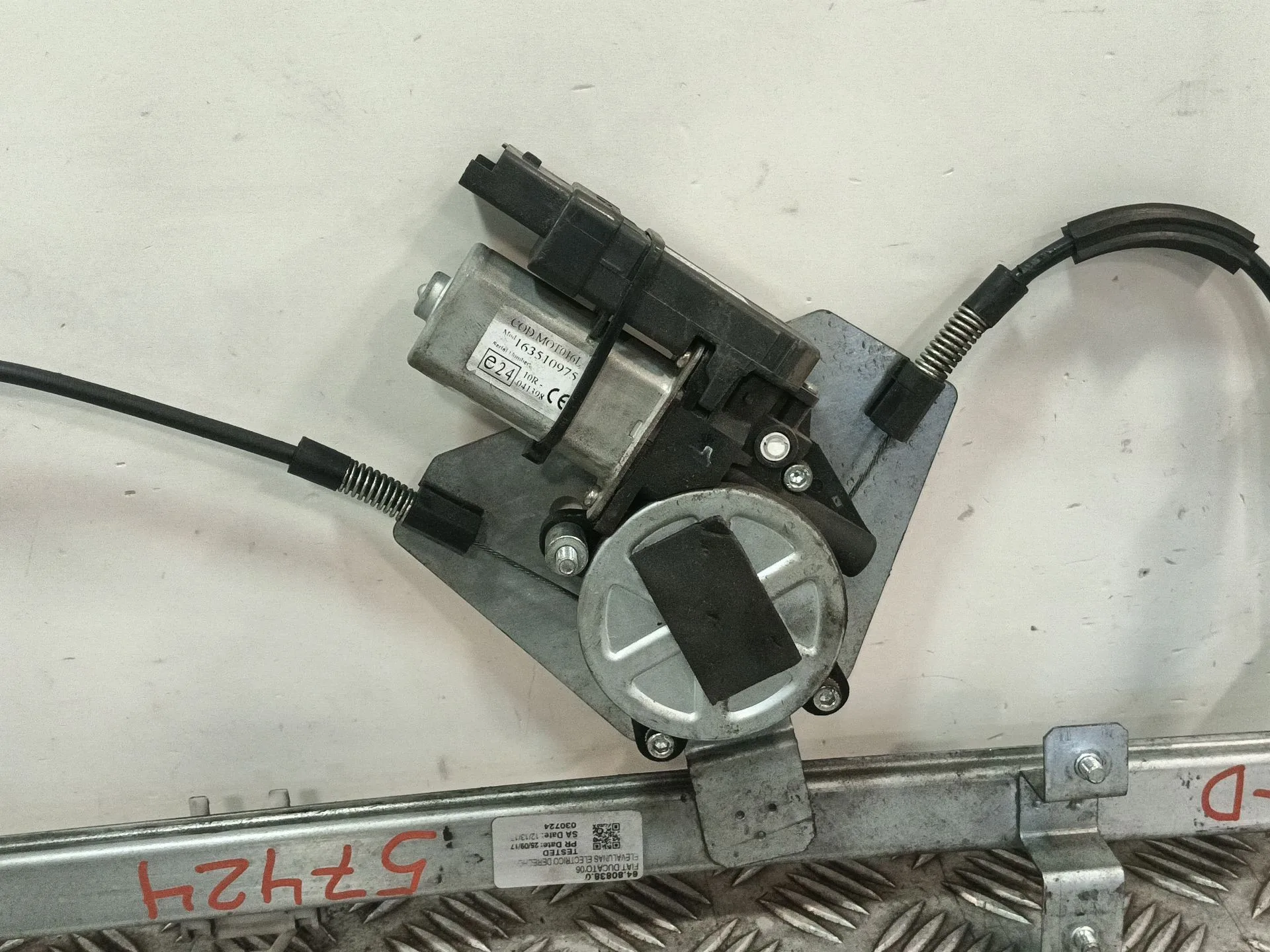 Elevalunas Delantero Derecho para Fiat Ducato Caja Cerrada, Techo Elevado 30 (06.2006)