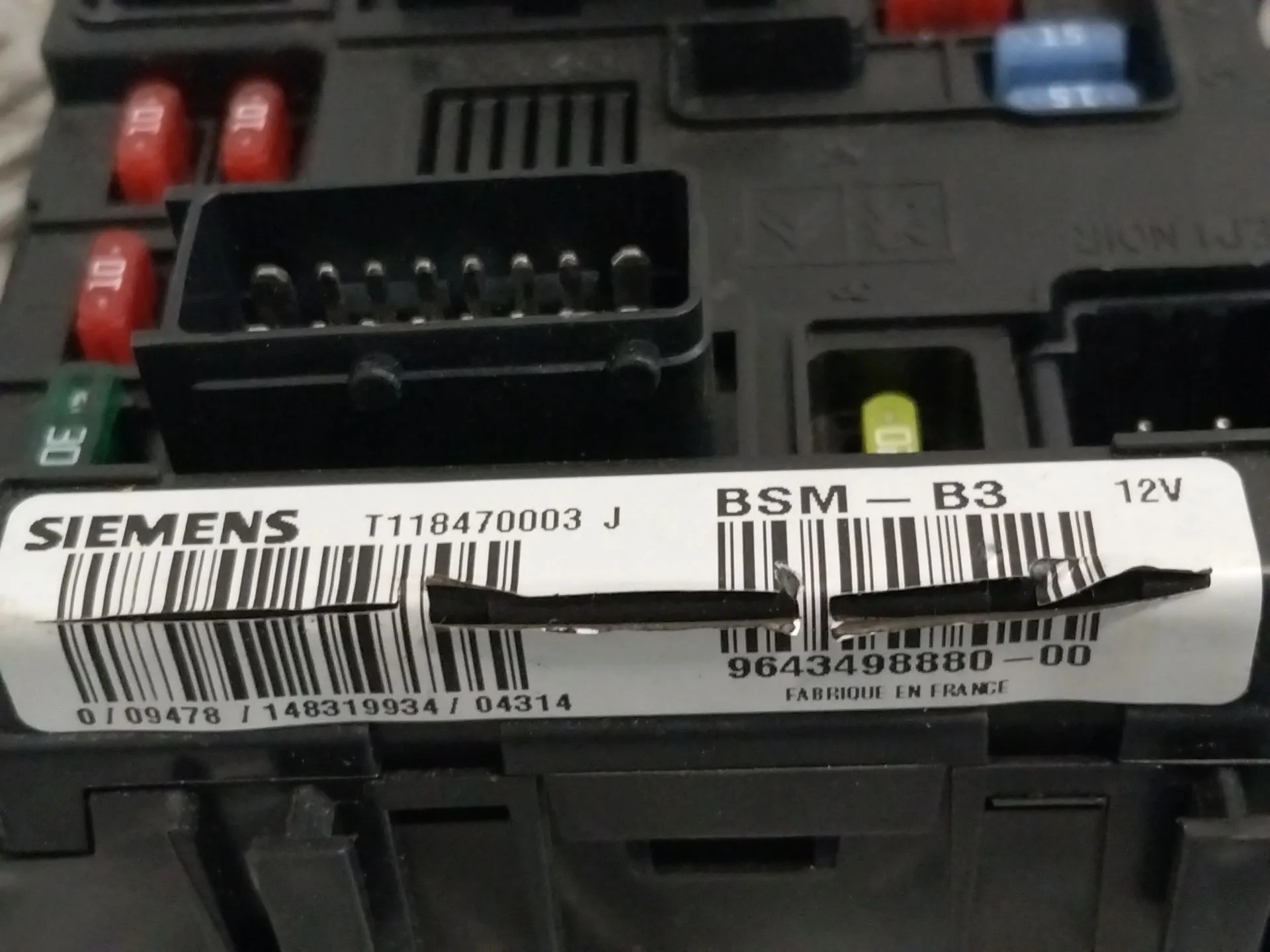 Caja Reles / Fusibles para Citroën C2 (Jm_)