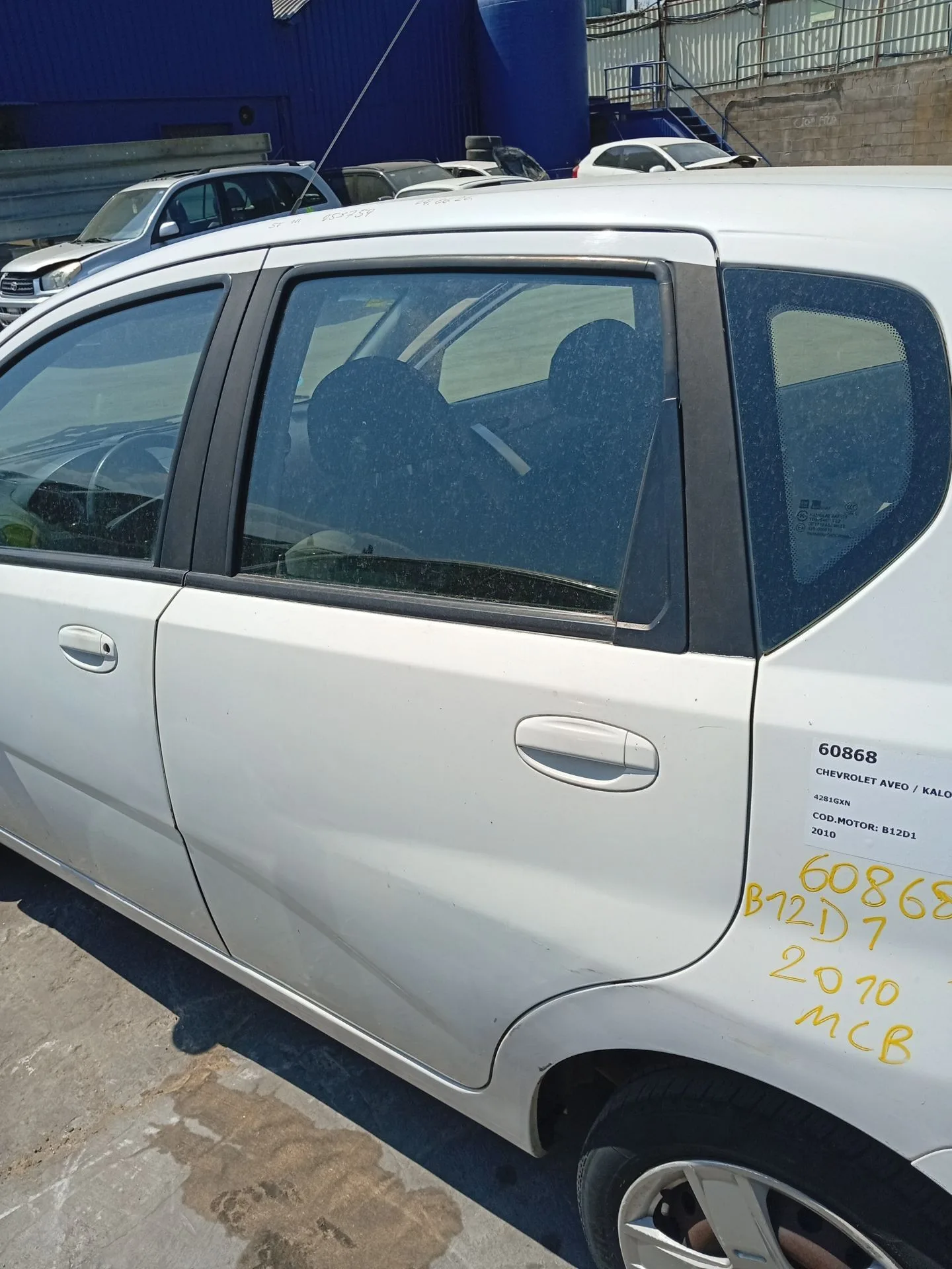 Puerta Trasera Izquierda para Chevrolet Aveo / Kalos Hatchback (T250, T255)