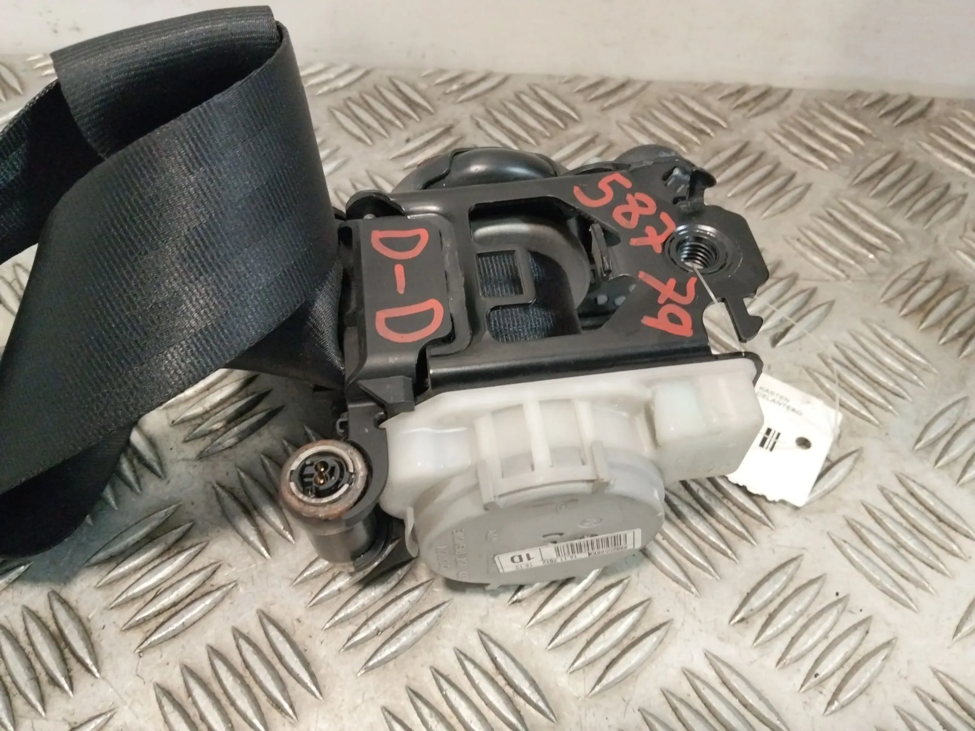 Cinturon Seguridad Delantero Derecho para Peugeot Partner Kasten