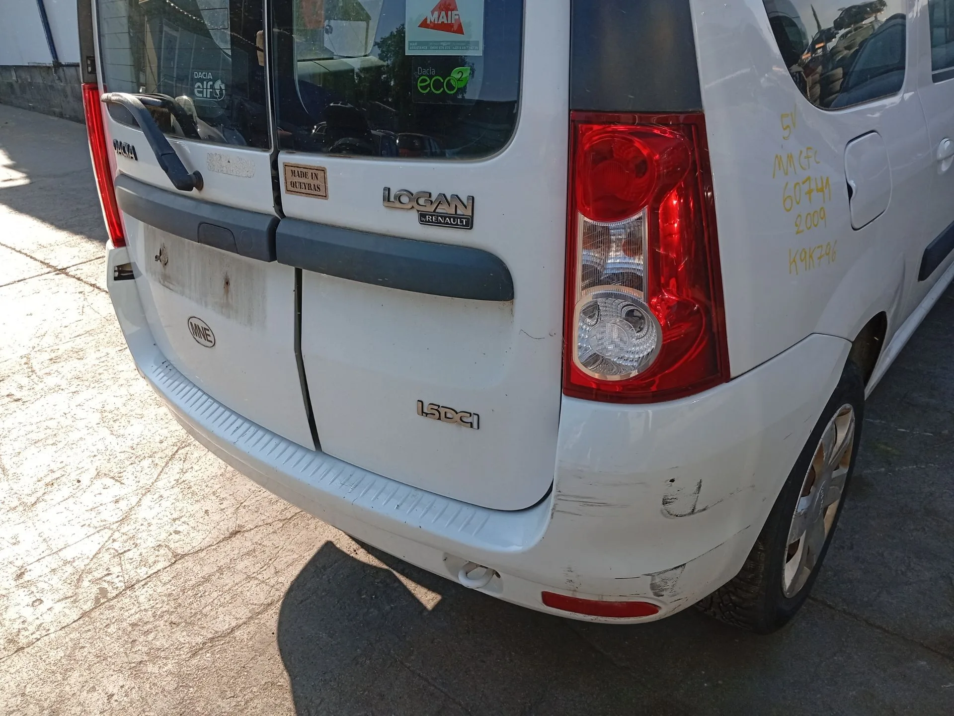 Paragolpes Trasero para Dacia Logan Mcv (Ks_)