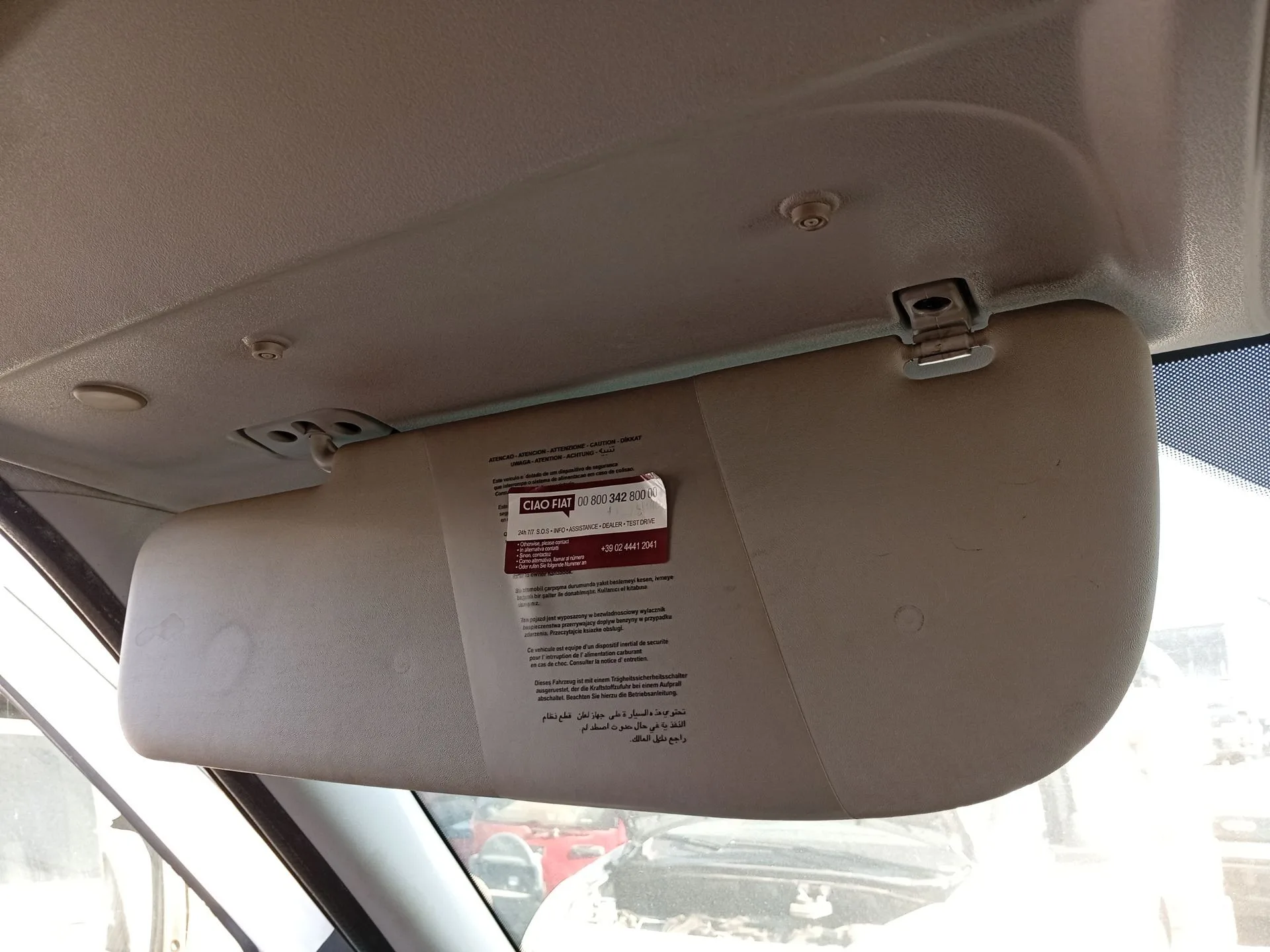 Parasol Izquierdo para Fiat Doblo Cargo (263_)