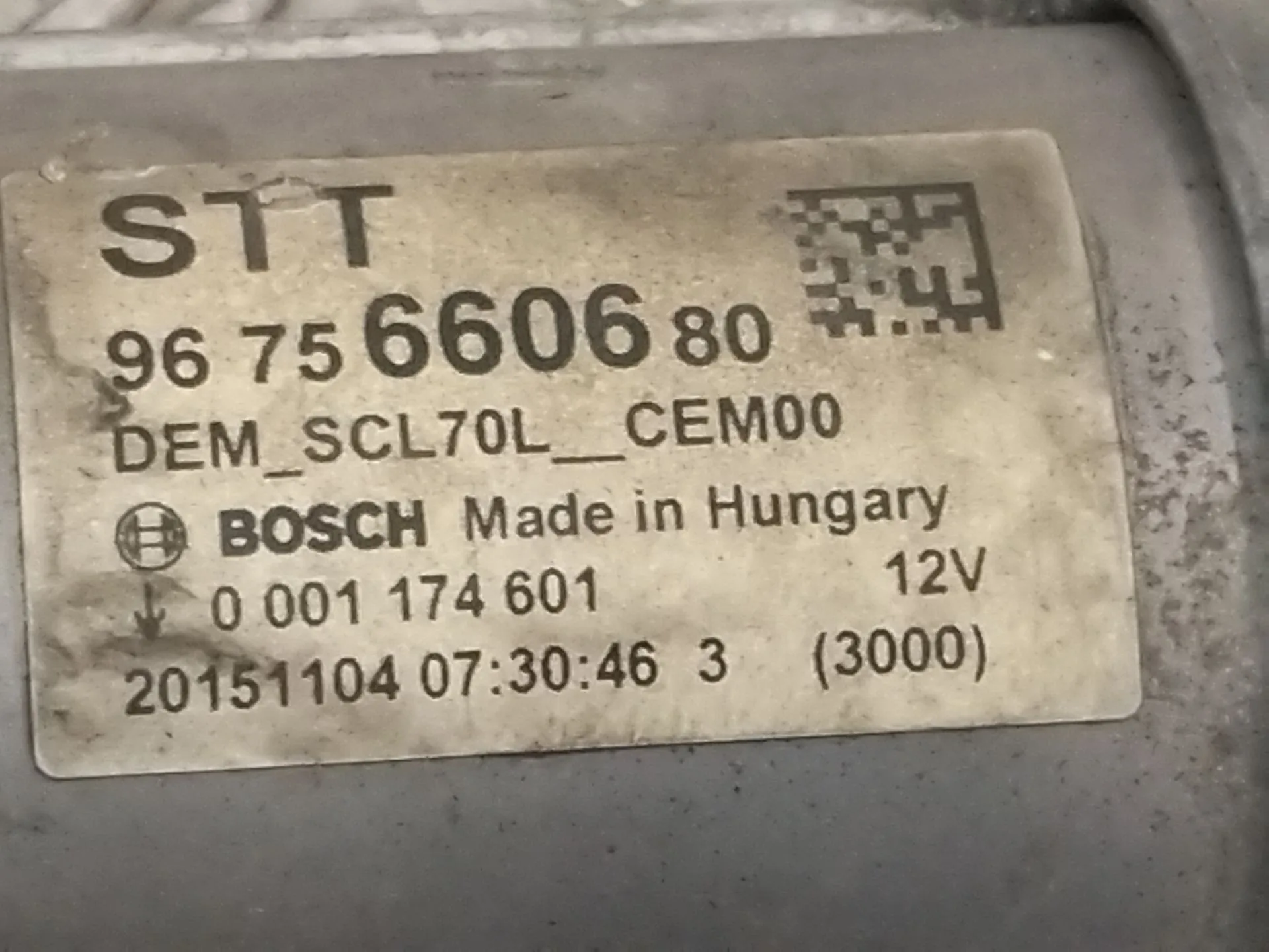 Motor Arranque para Peugeot 207 Cc (Wd_)