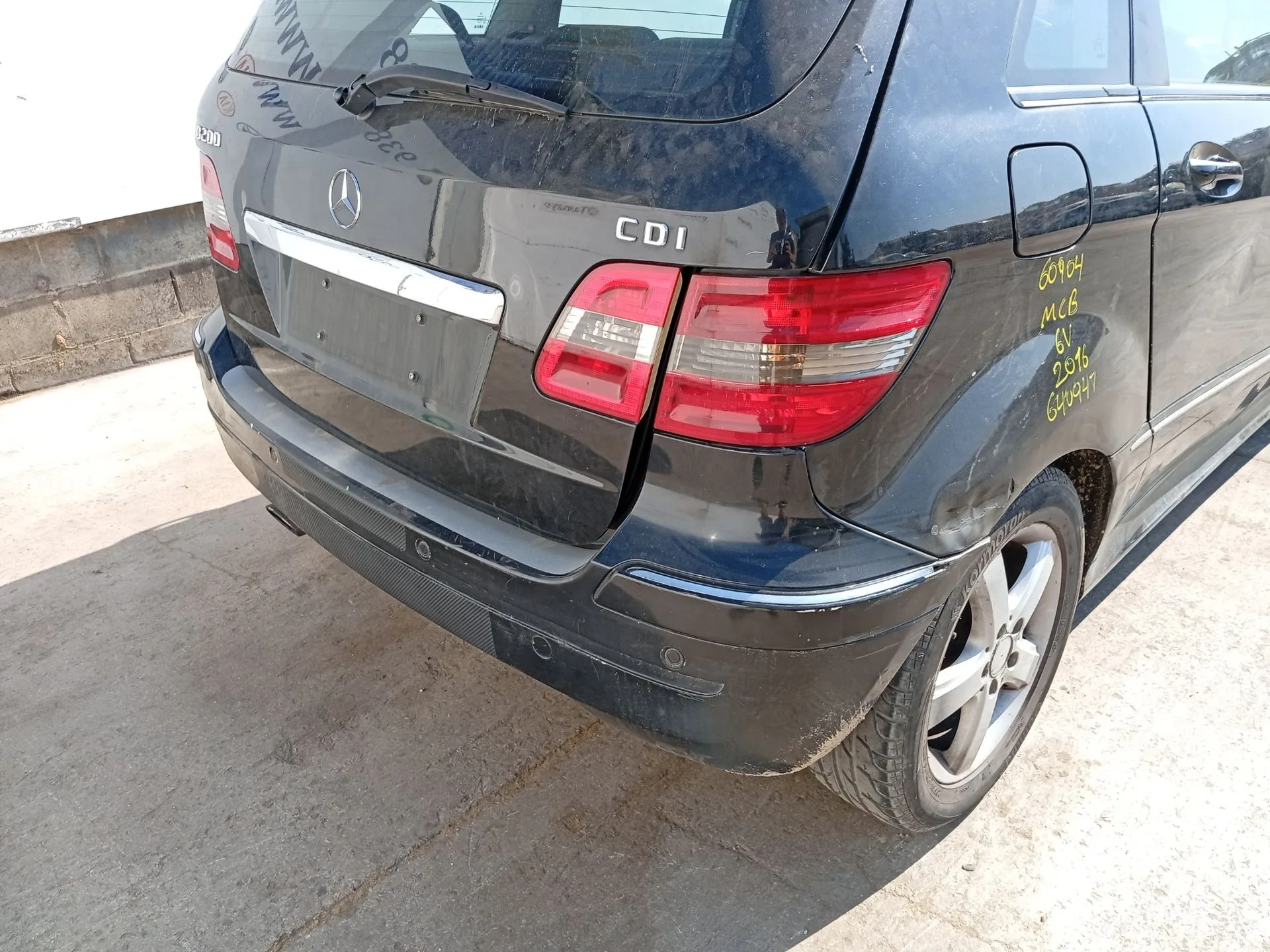 Paragolpes Trasero para Mercedes-Benz Clase B Sports Tourer (W245)
