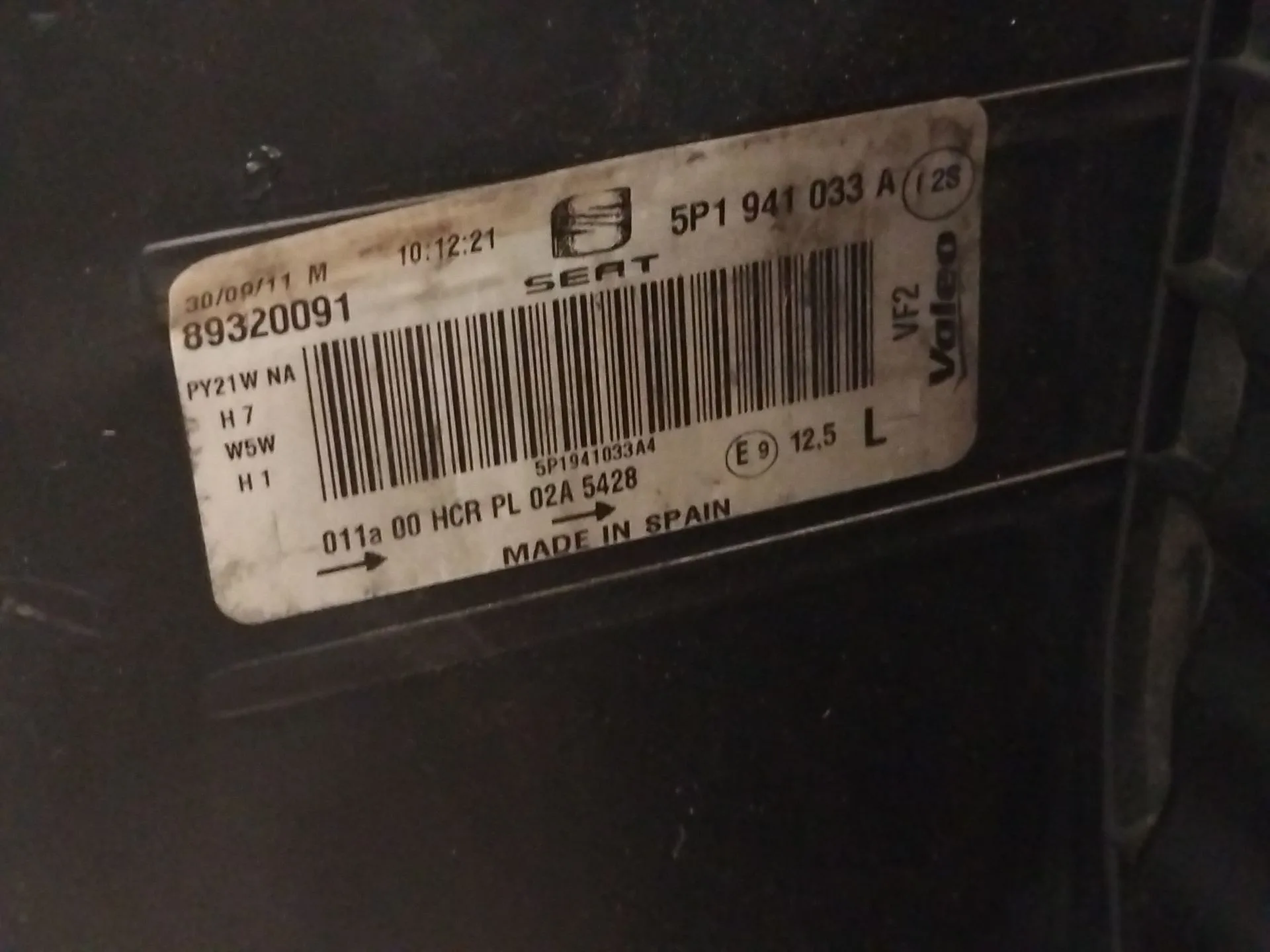 Faro Izquierdo para Seat Altea Xl (5P5, 5P8)