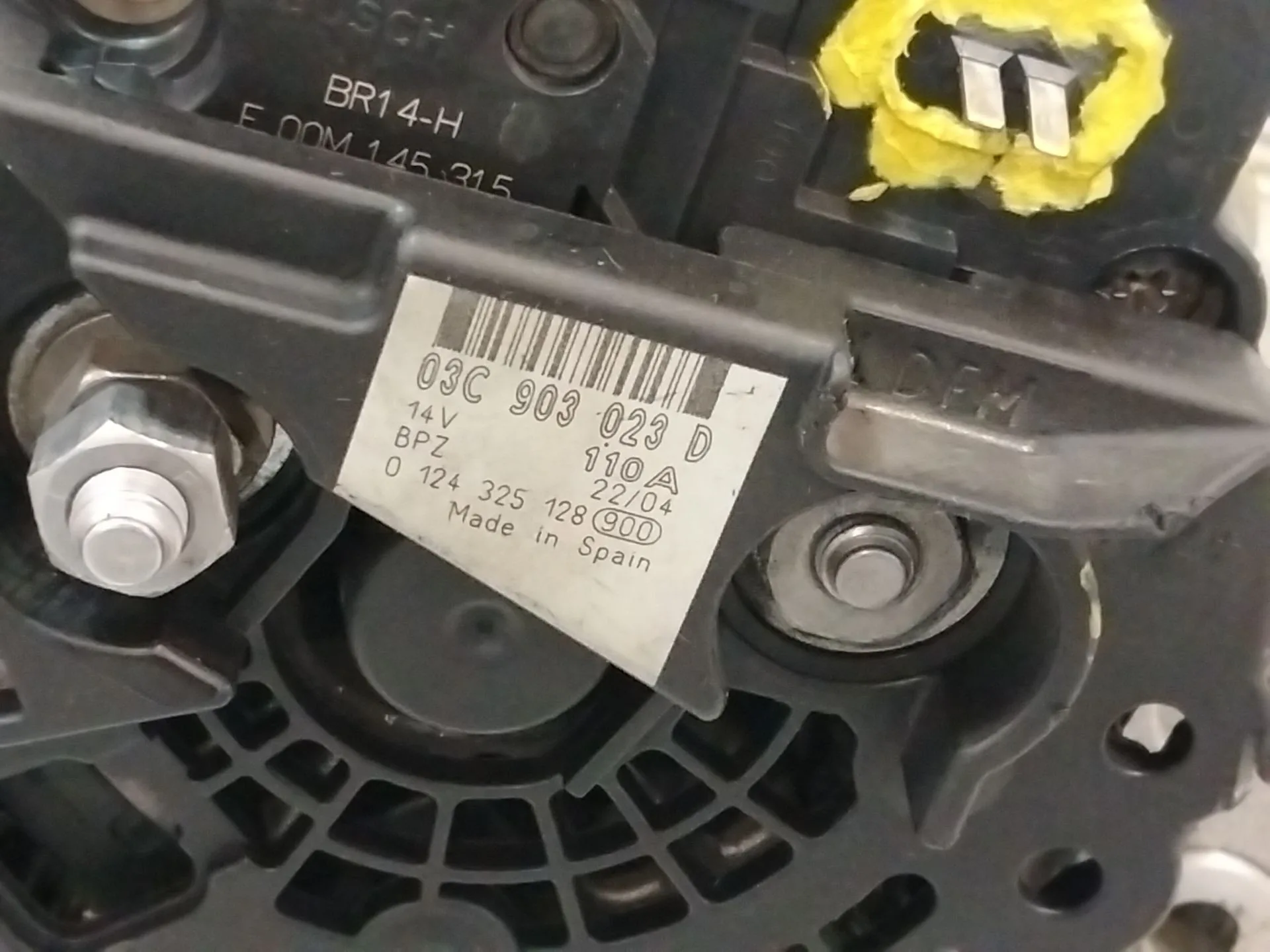 Alternador para Volkswagen Golf V (1K1)