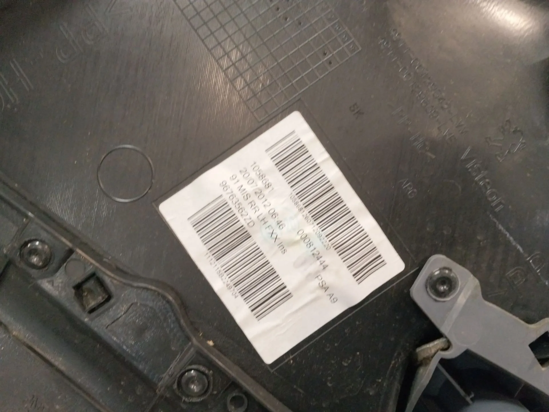 Guarnecido Puerta Trasera Izquierda para Peugeot 208 I (Ca_, Cc_)