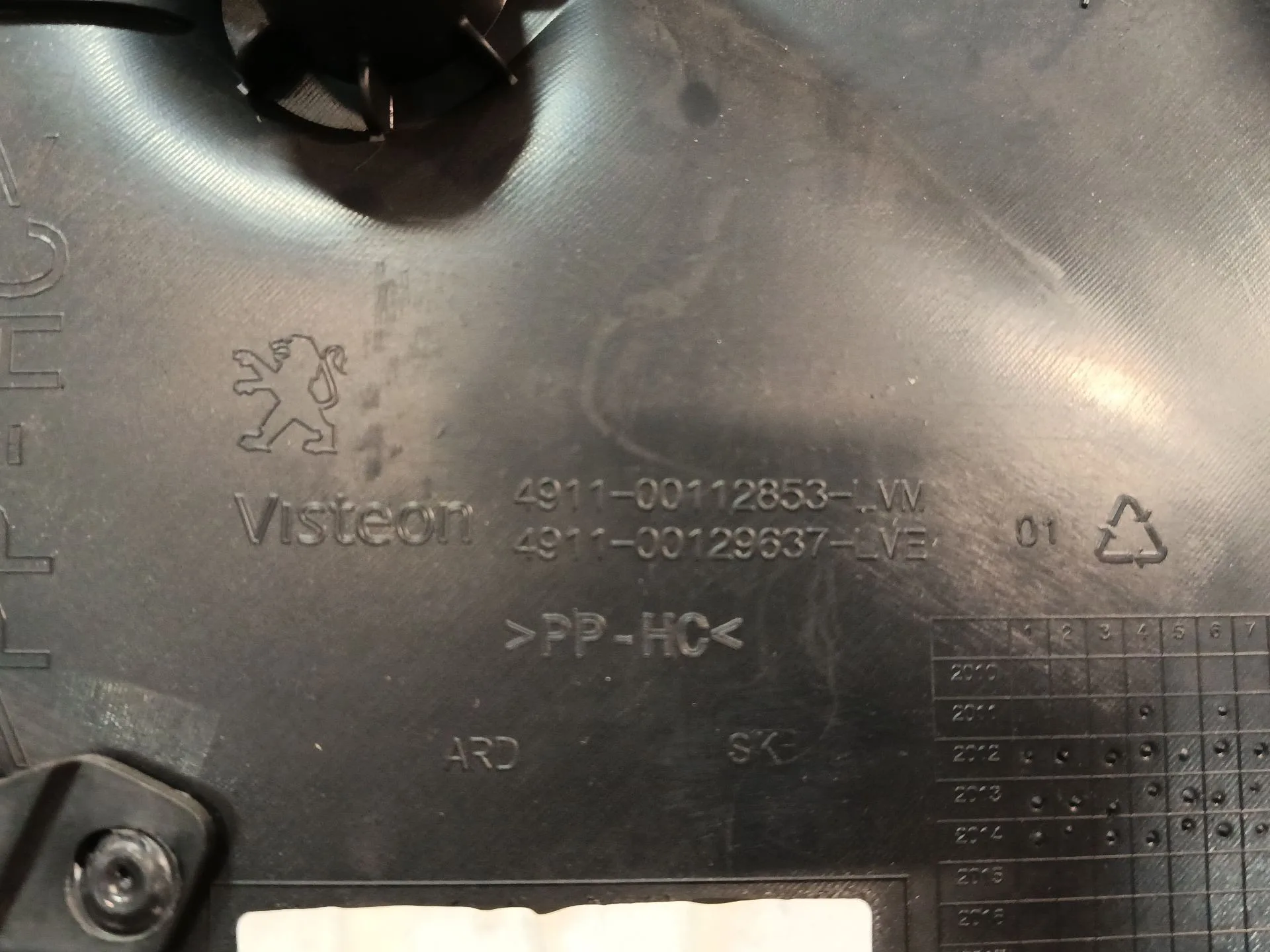 Guarnecido Puerta Trasera Derecha para Peugeot 208 Ii (Ub_, Up_, Uw_, Uj_)