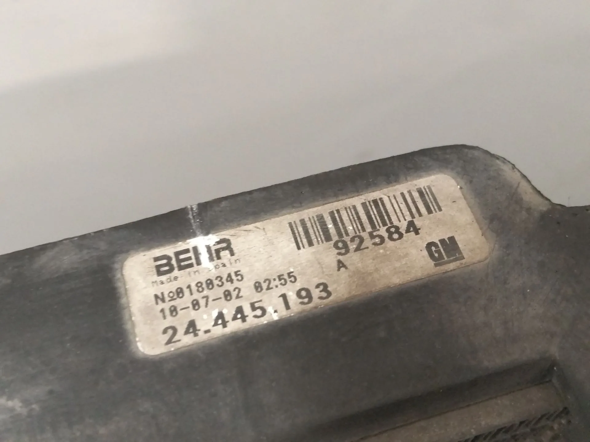 Condensador / Radiador Aire Acondicionado para Opel Corsa C (X01)