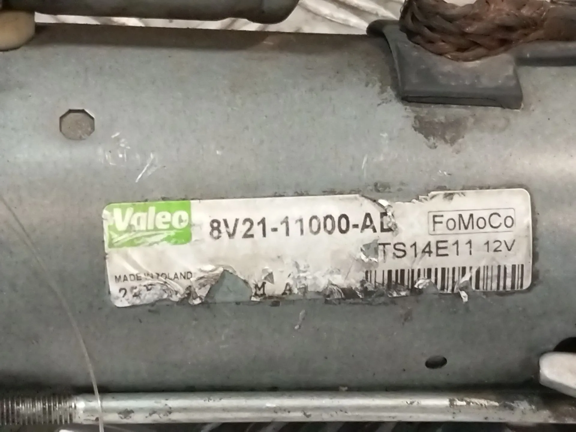 Motor Arranque para Ford Fiesta Vii (Hj, Hf)