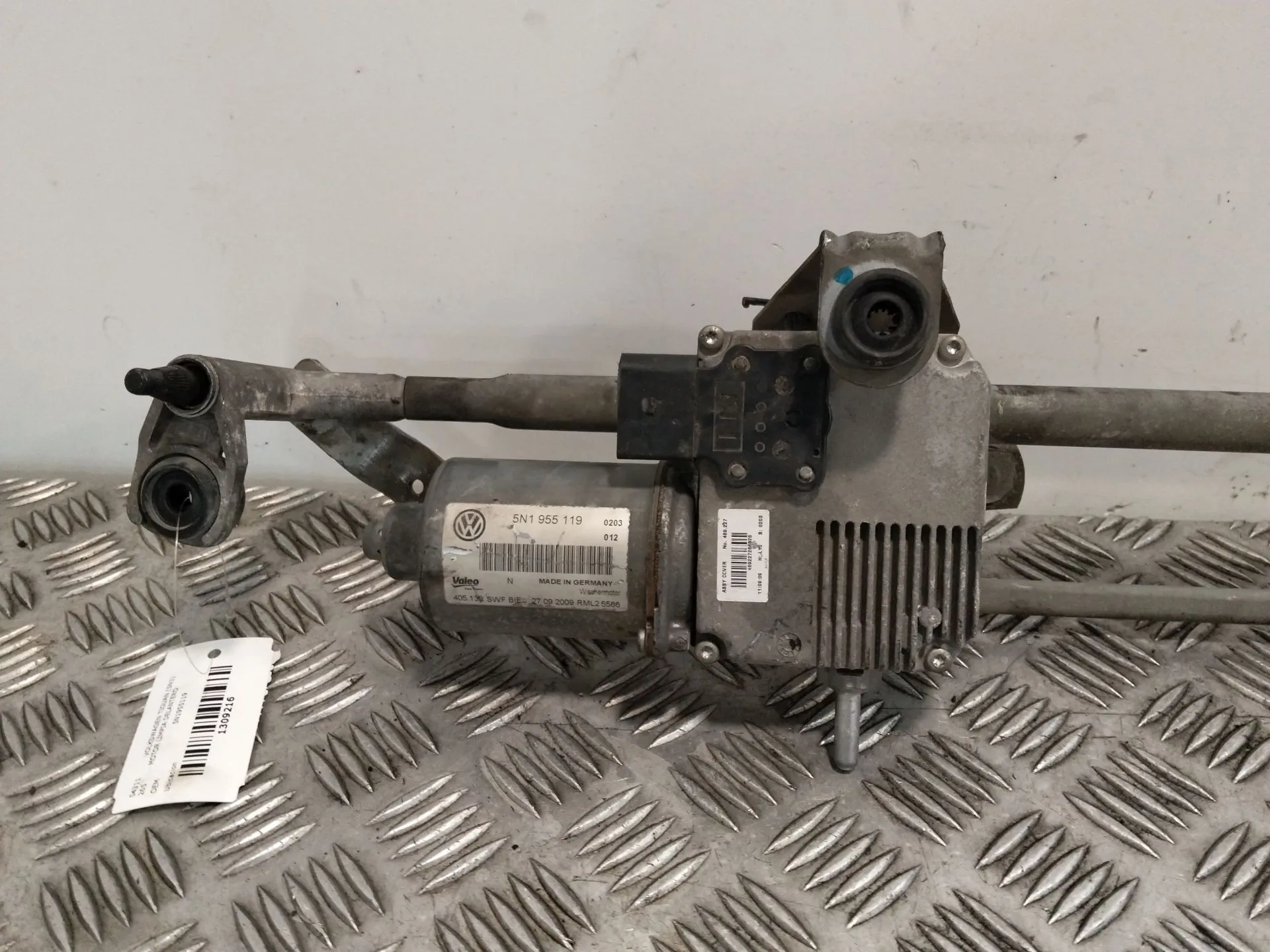 Motor Limpia Delantero para Volkswagen Tiguan (5N1)