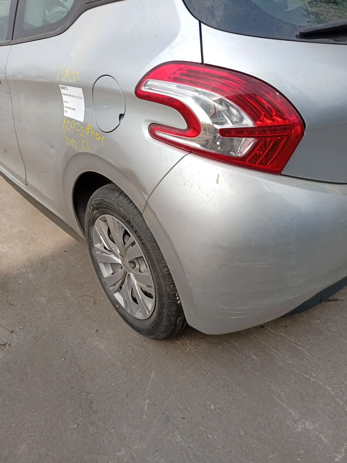 Amortiguador Trasero Izquierdo para Peugeot 208 I (Ca_, Cc_)