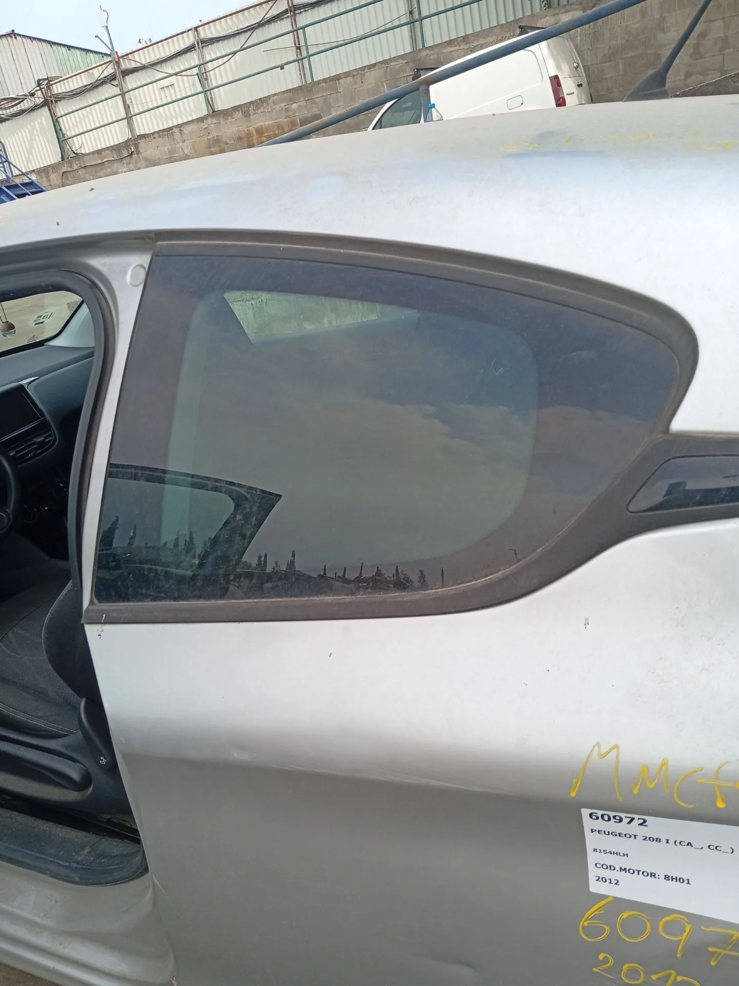 Luna Custodia Trasera Izquierda para Peugeot 208 I (Ca_, Cc_)