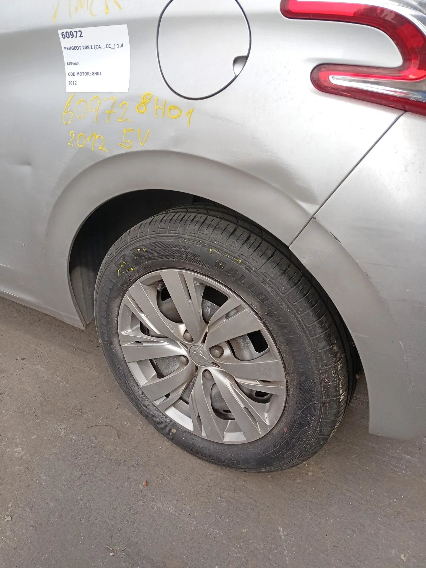 Pinza Freno Trasera Izquierda para Peugeot 208 I (Ca_, Cc_)