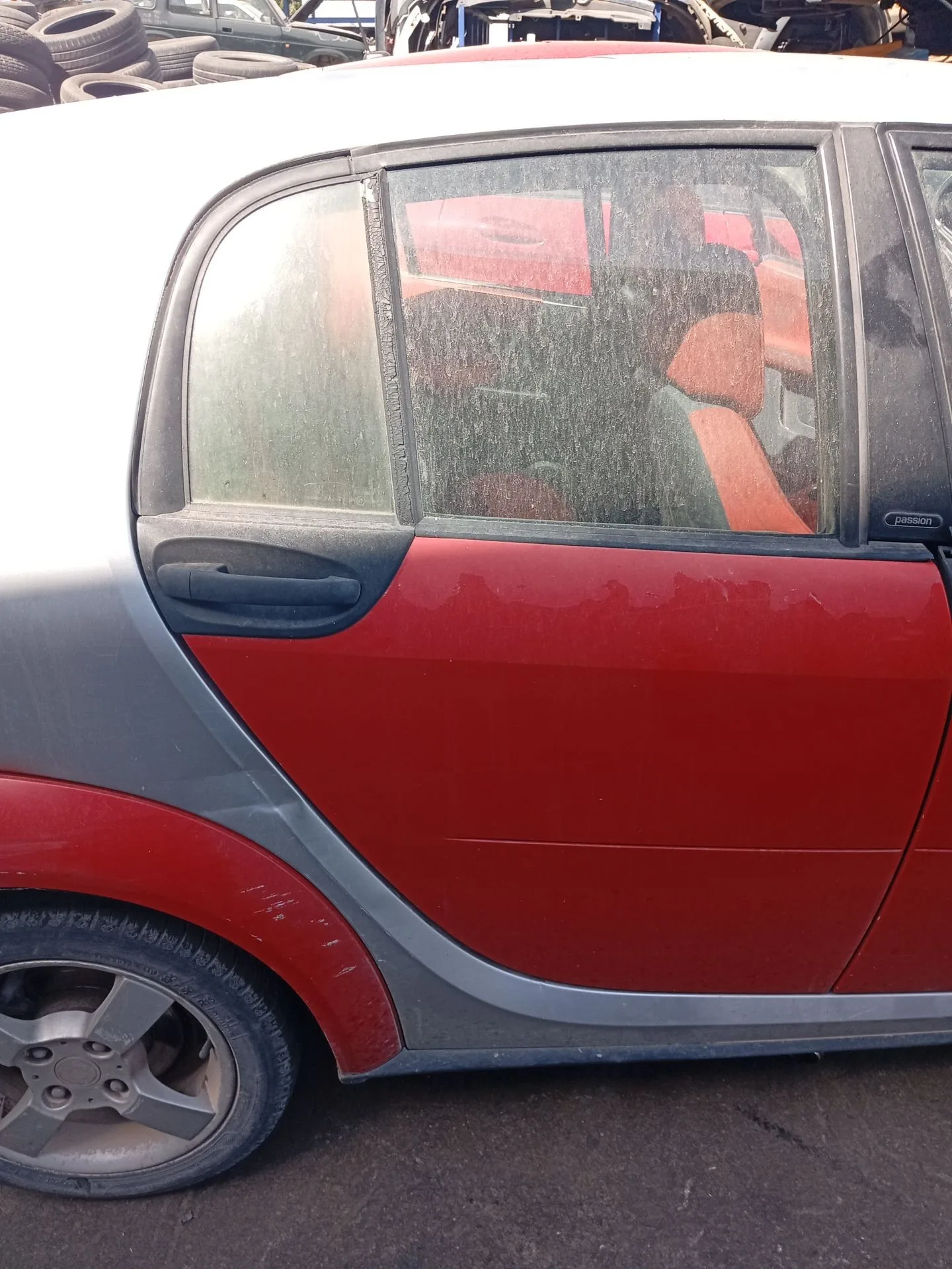 Luna Trasera Derecha para Smart Forfour (454)
