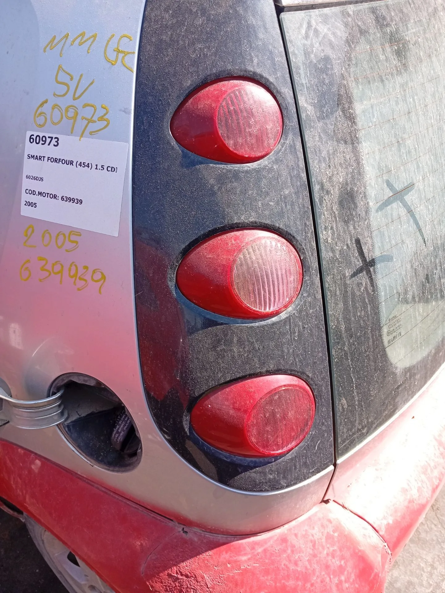 Piloto Trasero Izquierdo para Smart Forfour (454)