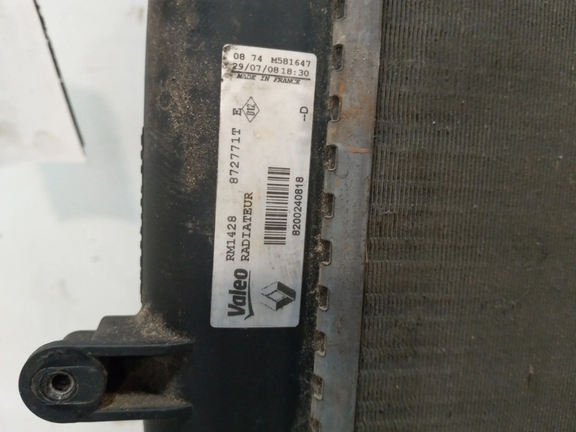 Radiador Agua para Renault Kangoo (Kc0/1_)