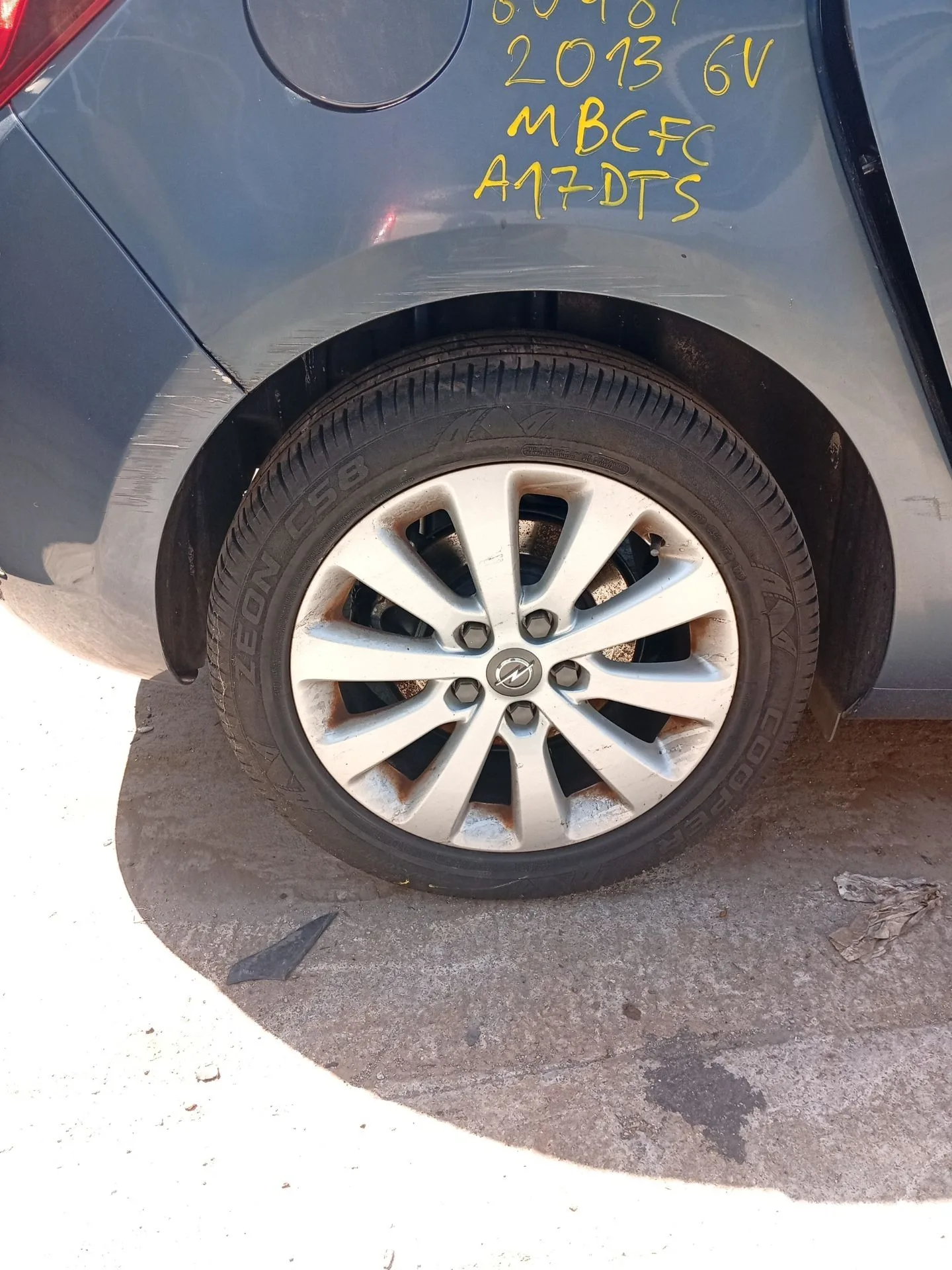 Paso De Rueda Trasero Derecho para Opel Astra J (P10)