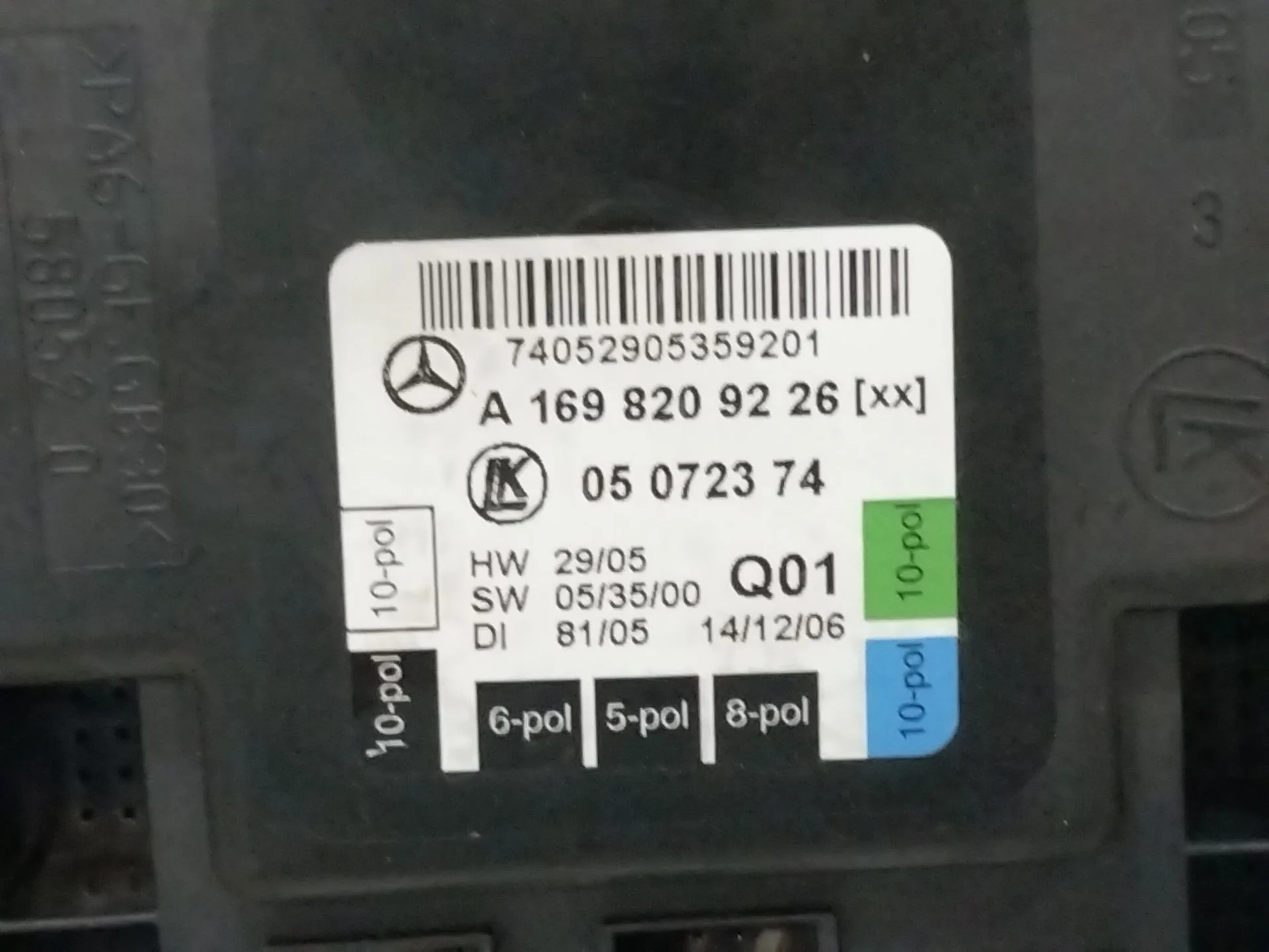 Modulo Electronico para Mercedes-Benz Clase A (W169)