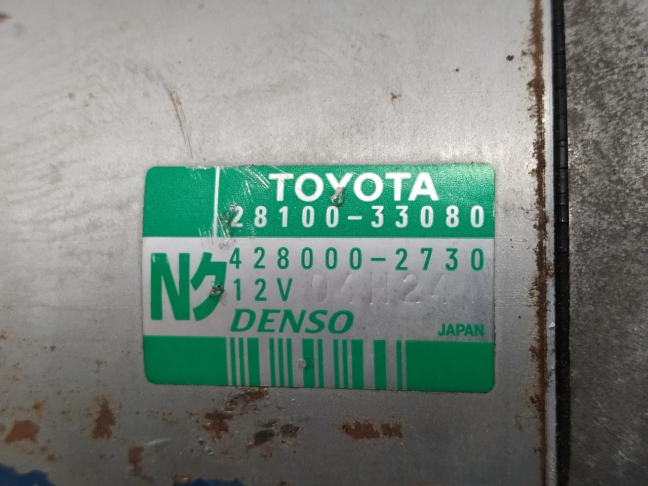 Motor Arranque para Toyota Corolla (E12)