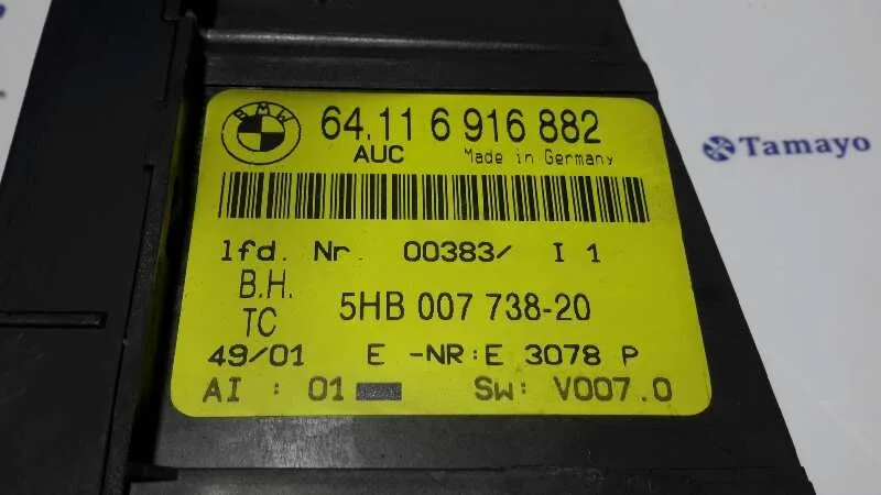 Mando Climatizador para Bmw Serie 3 Compact (E46)