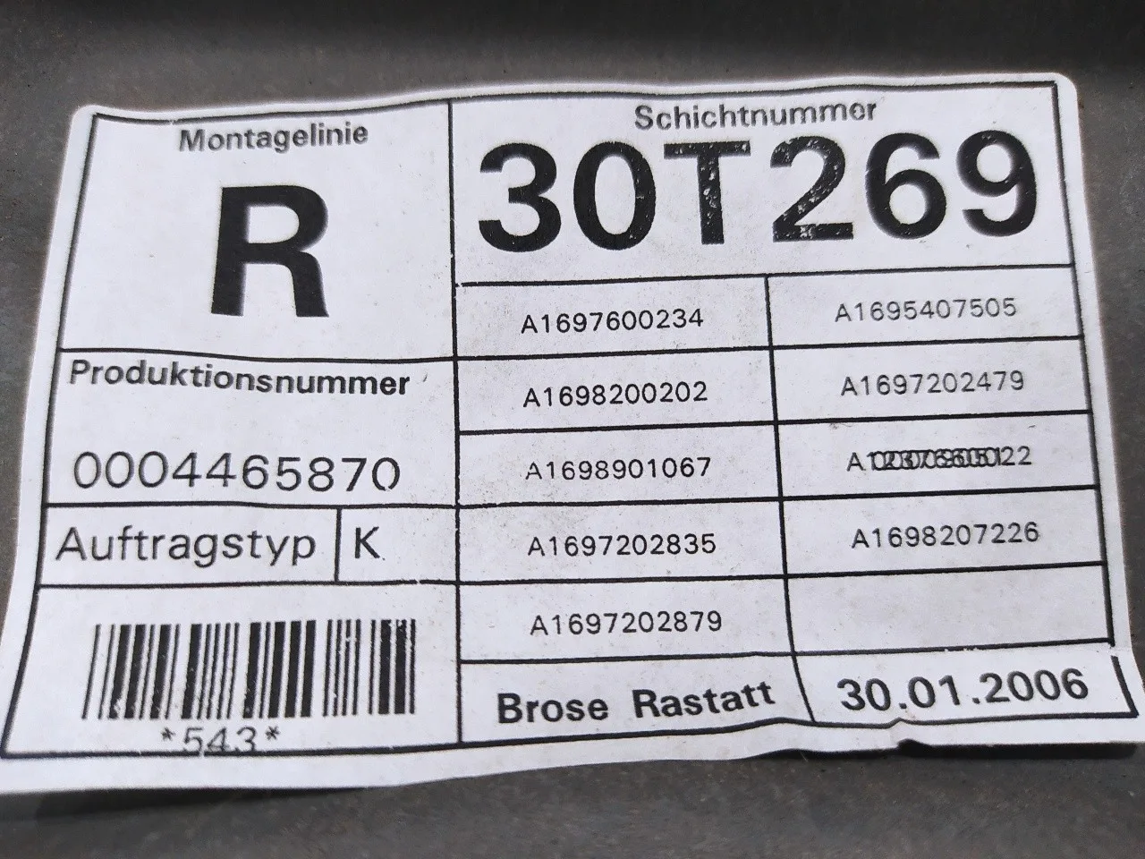 Elevalunas Delantero Derecho para Mercedes-Benz Clase B (W245)