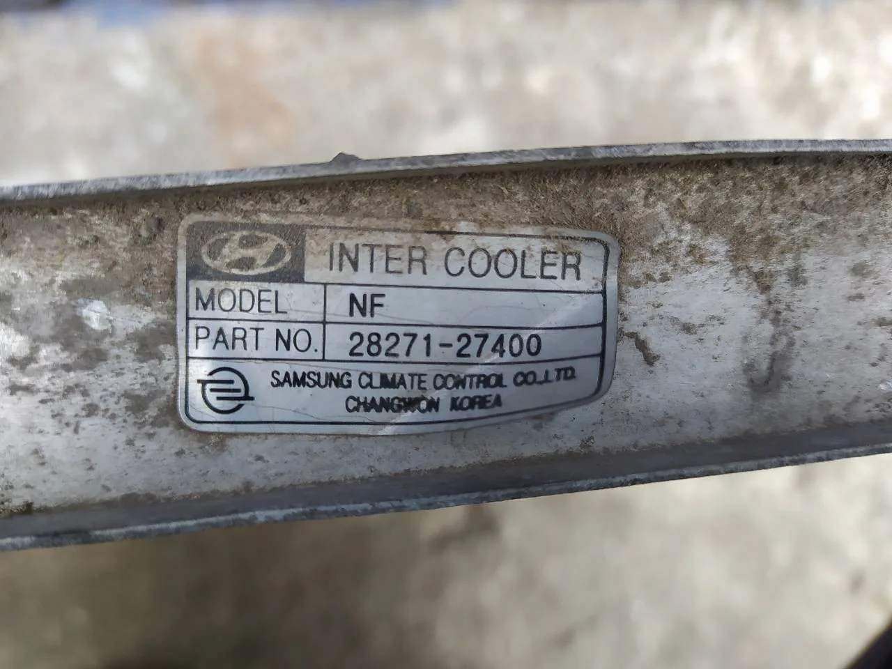 Intercooler para Hyundai Sonata (Nf)
