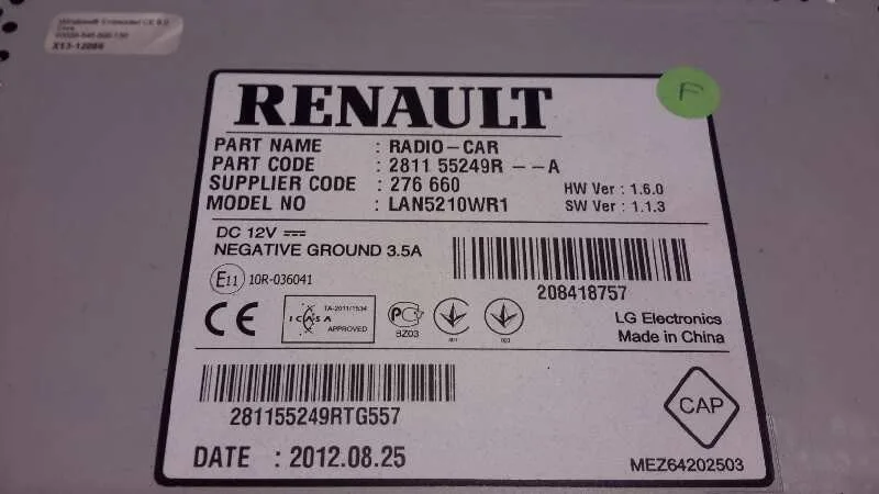 Sistema Navegacion Gps para Renault Clio Iv