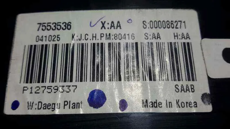 Cuadro Instrumentos para Saab 9-3 Berlina