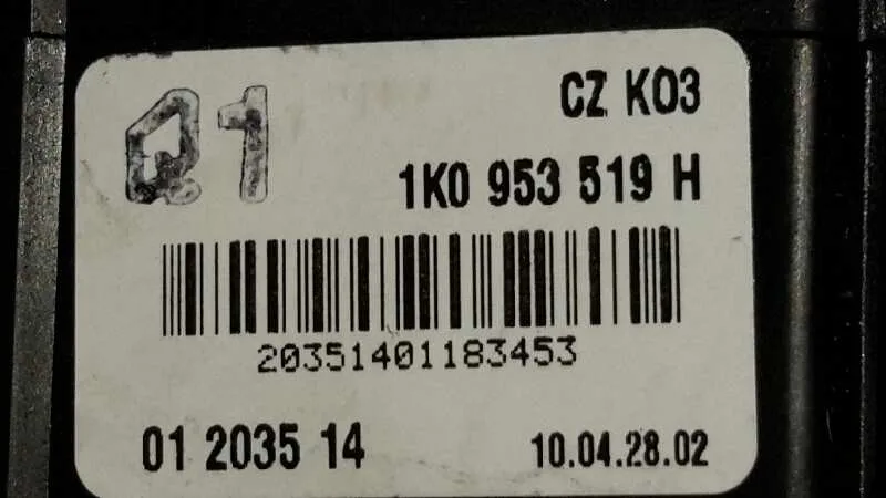 Mando Limpia para Volkswagen Golf V Berlina (1K1)