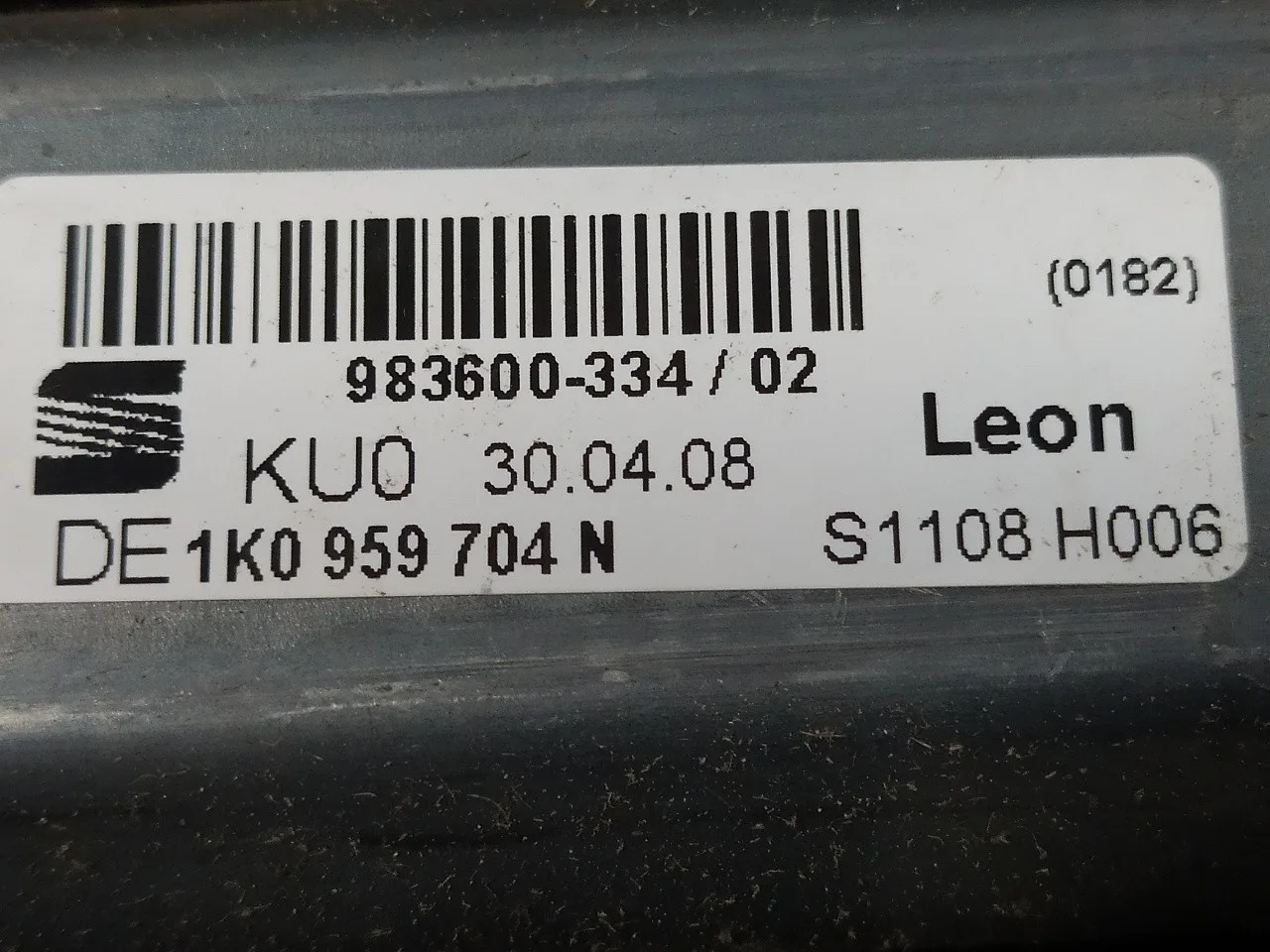 Elevalunas Trasero Derecho para Seat Leon (1P1)