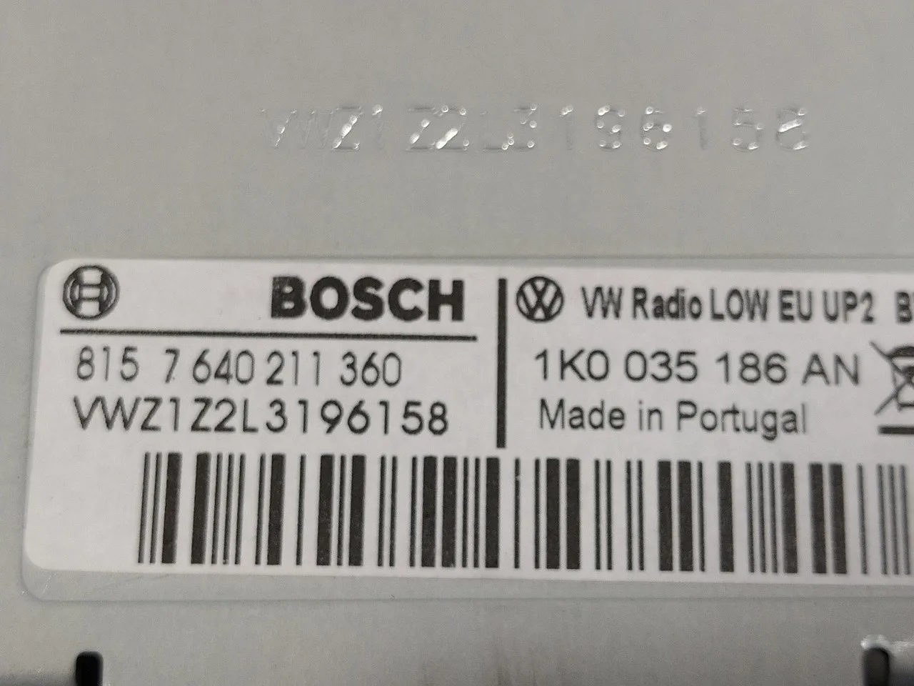 Sistema Audio / Radio Cd para Volkswagen Scirocco (137)
