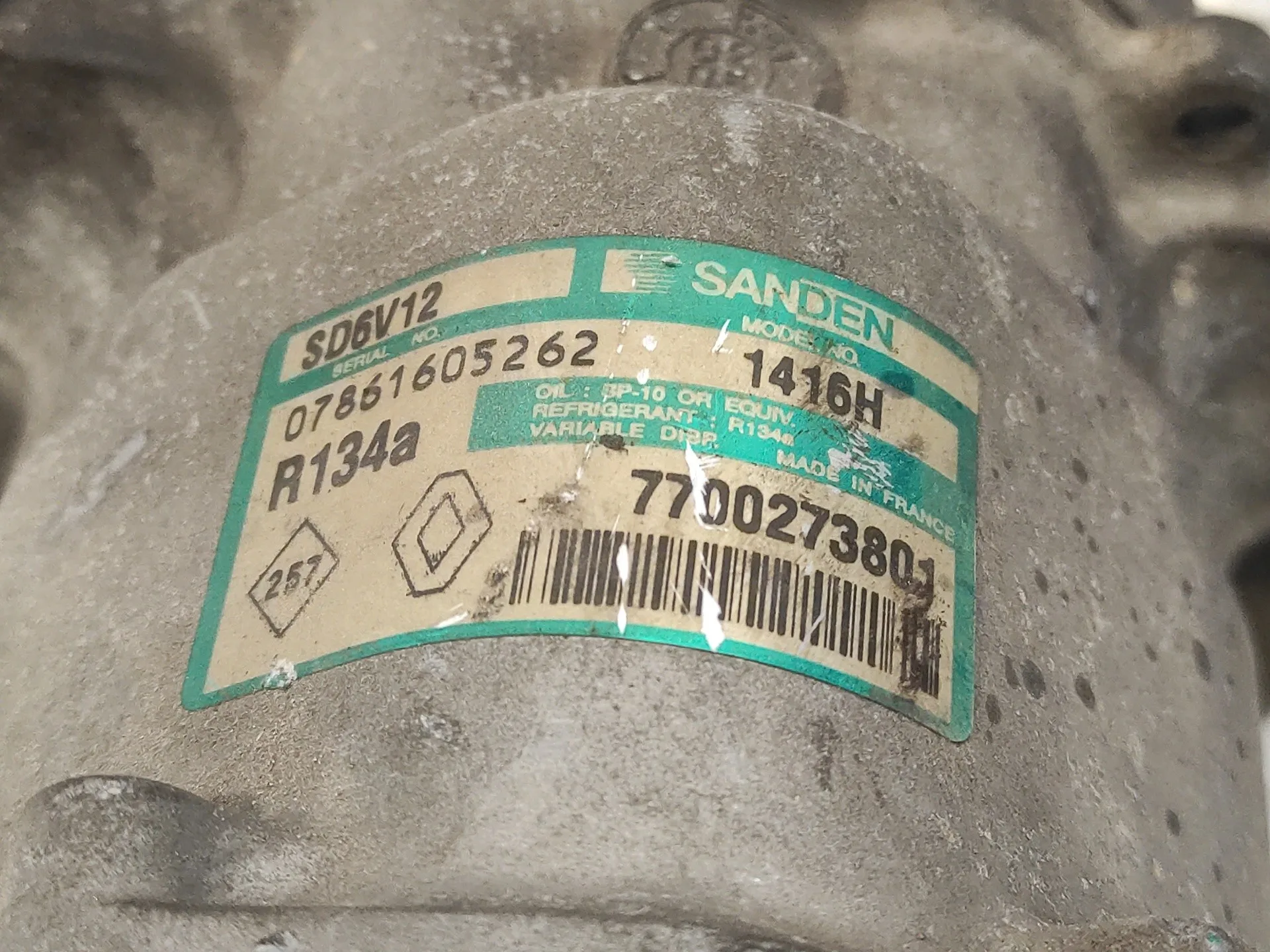 Compresor Aire Acondicionado para Renault Clio Ii Fase Ii (B/Cb0)