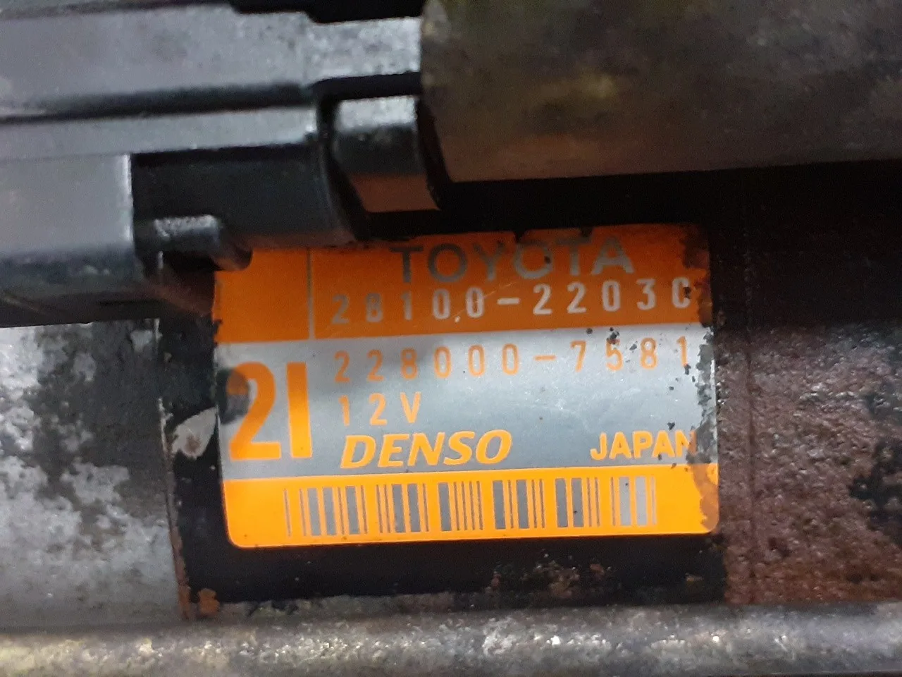 Motor Arranque para Toyota Celica (T23)