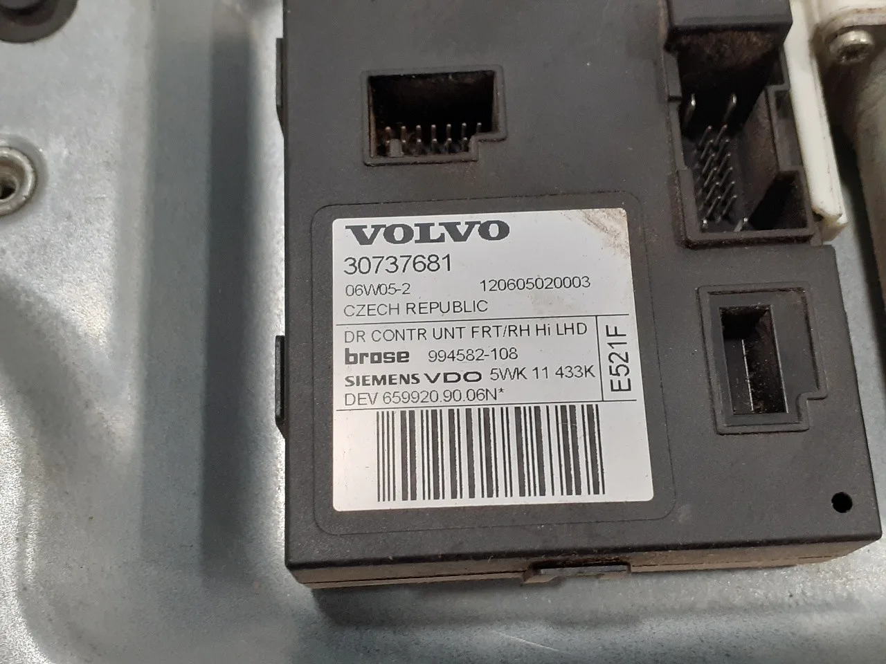 Elevalunas Delantero Derecho para Volvo S40 Berlina