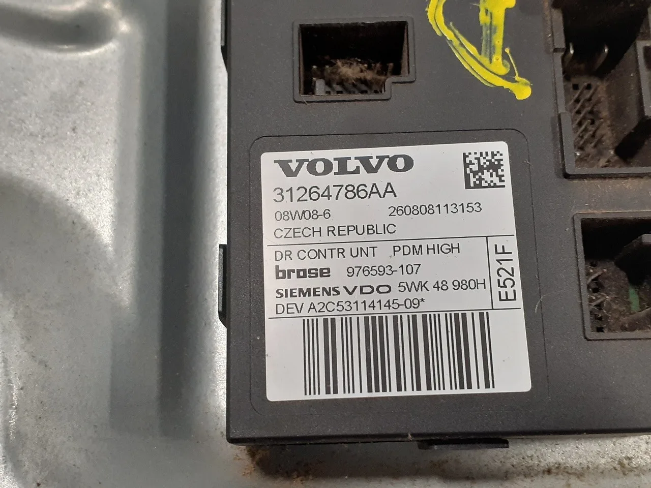 Elevalunas Delantero Derecho para Volvo S40 Berlina
