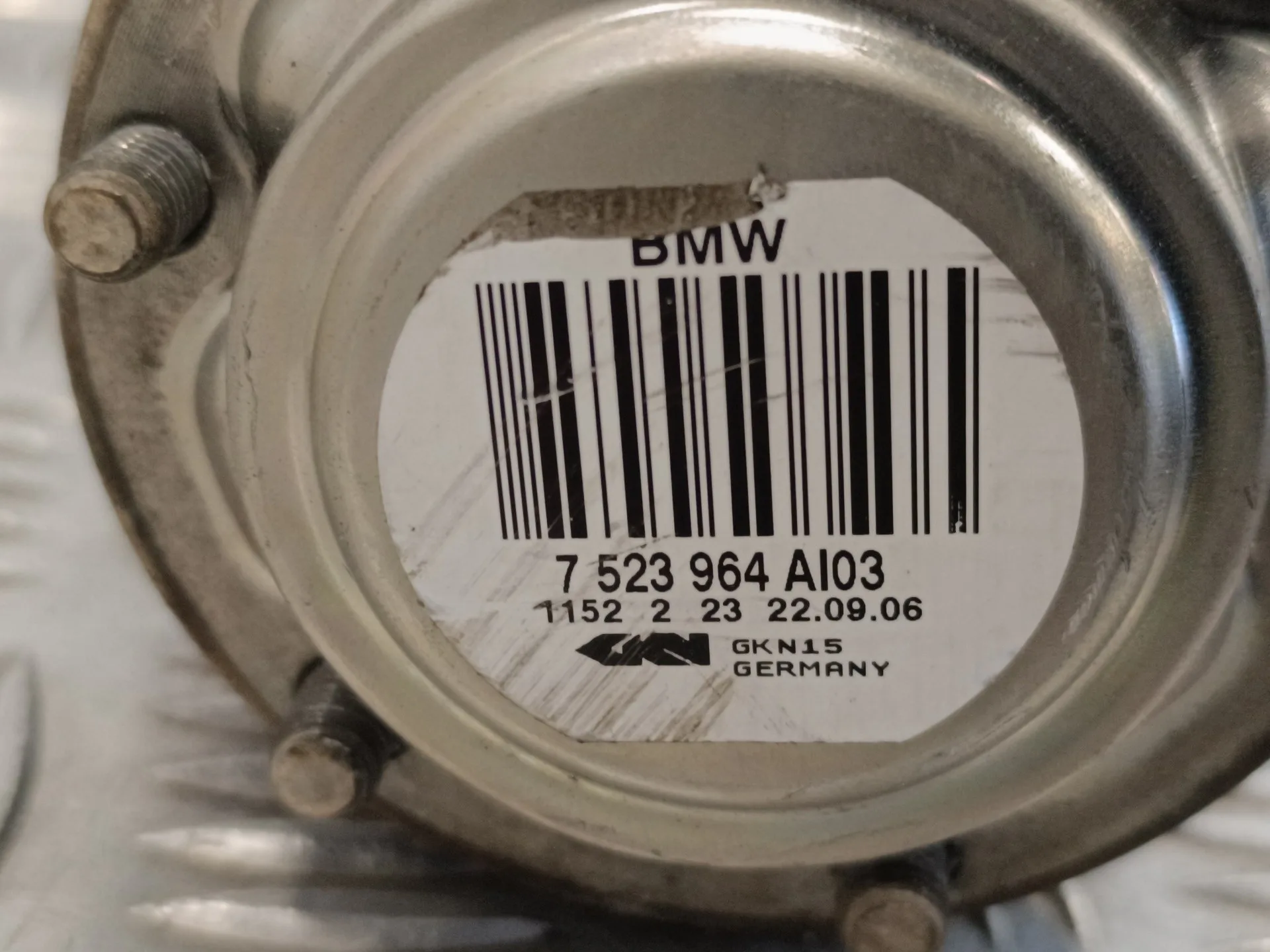 Transmision Trasera Derecha para Bmw Serie 1 Berlina (E81/E87)