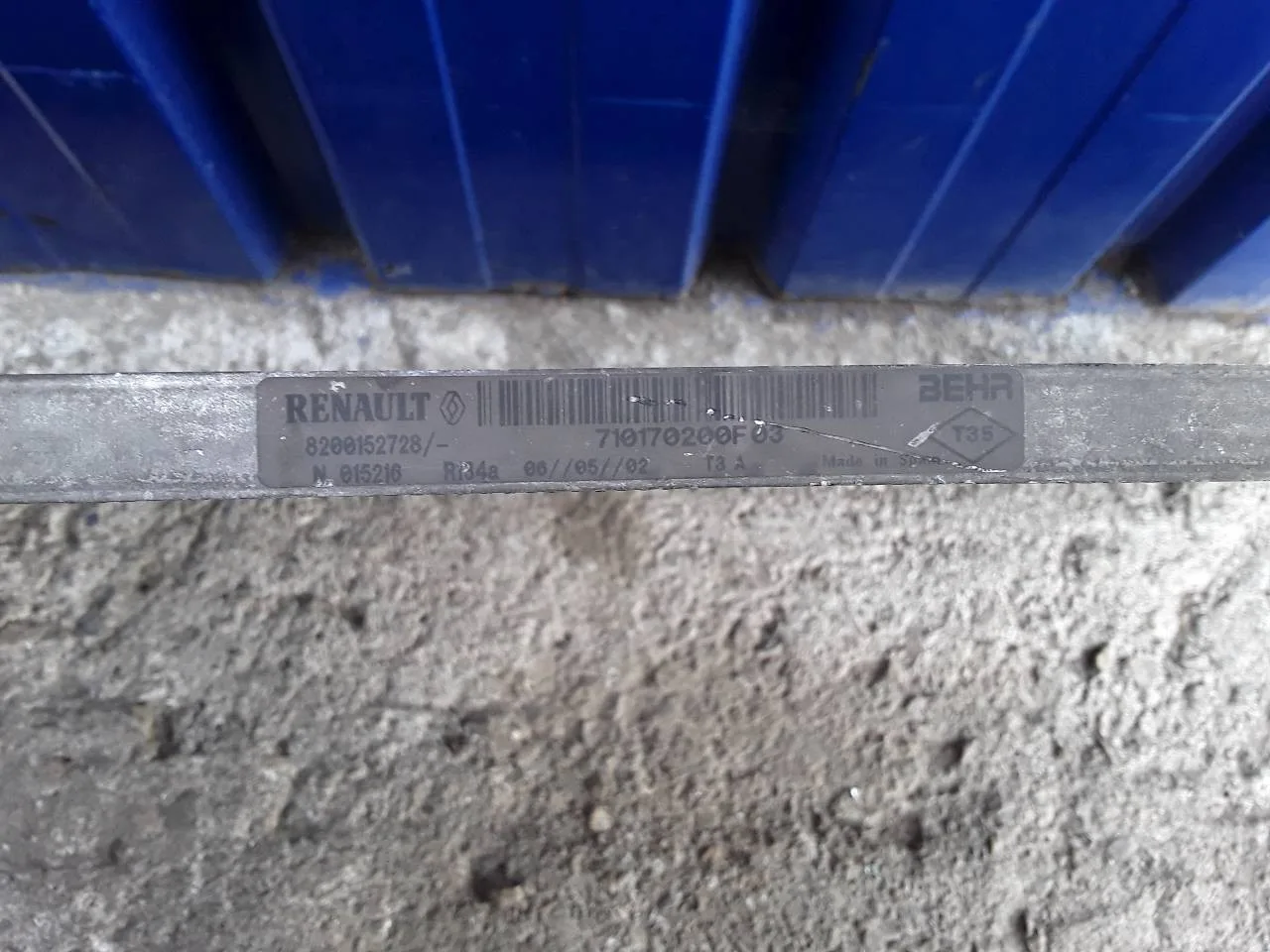 Condensador / Radiador Aire Acondicionado para Renault Vel Satis (Bj0)