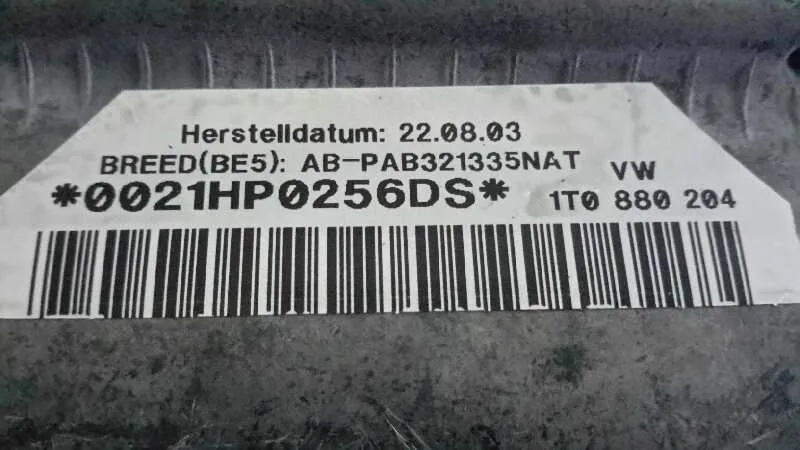 Airbag Delantero Derecho para Volkswagen Touran (1T1)