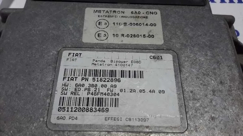 Centralita Motor Uce para Fiat Panda (169)