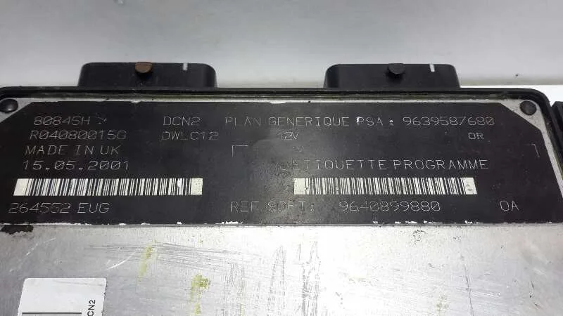 Centralita Motor Uce para Peugeot 206 Berlina