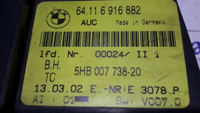 Mando Climatizador para Bmw Serie 3 Touring (E46)