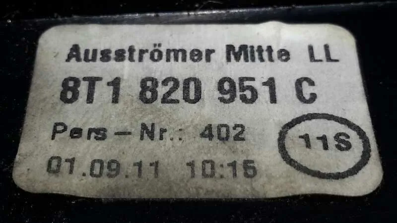 Difusor Aire Central para Audi A4 Avant (8K5) (2008)