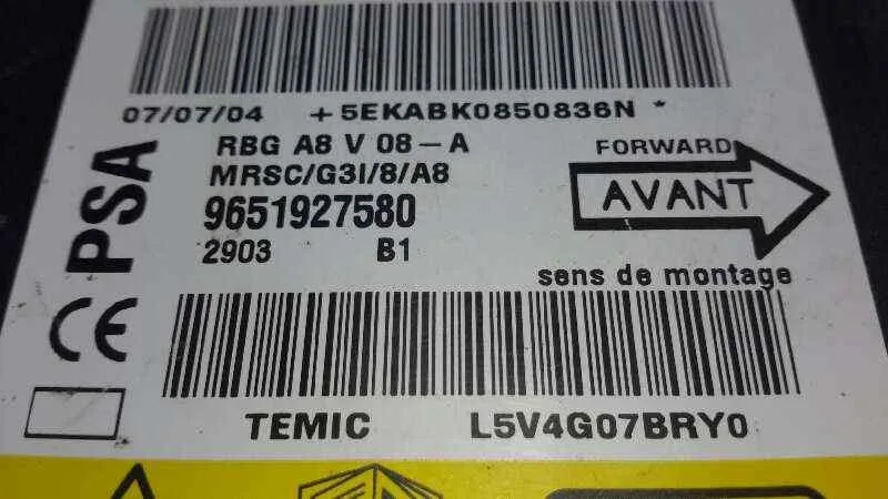 Centralita Airbag para Citroën C3