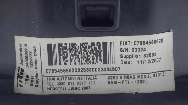 Airbag Delantero Izquierdo para Fiat Ducato Caja Cerrado 30 (06.2006=>)
